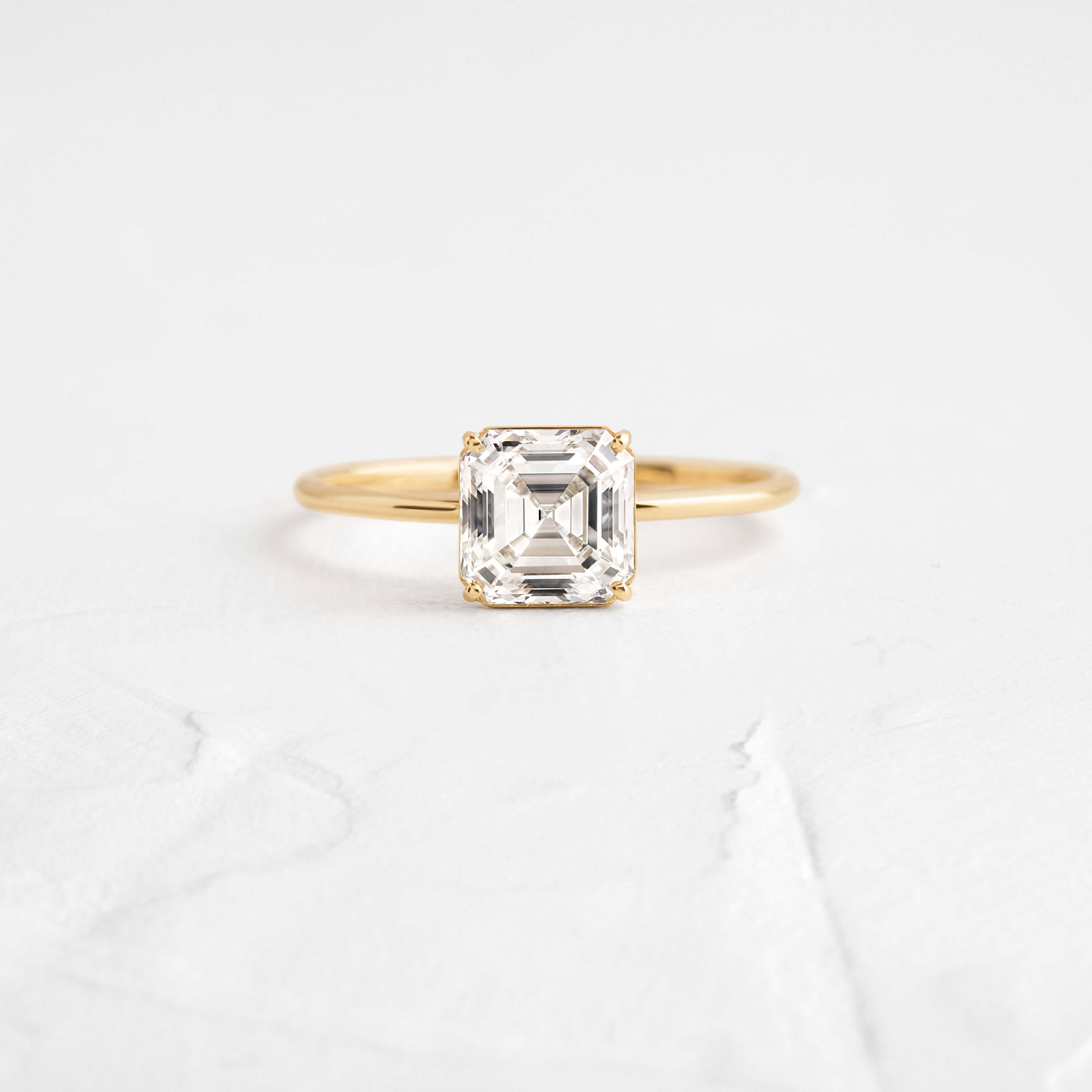 Whisper Ring, Asscher Cut - Melanie Casey