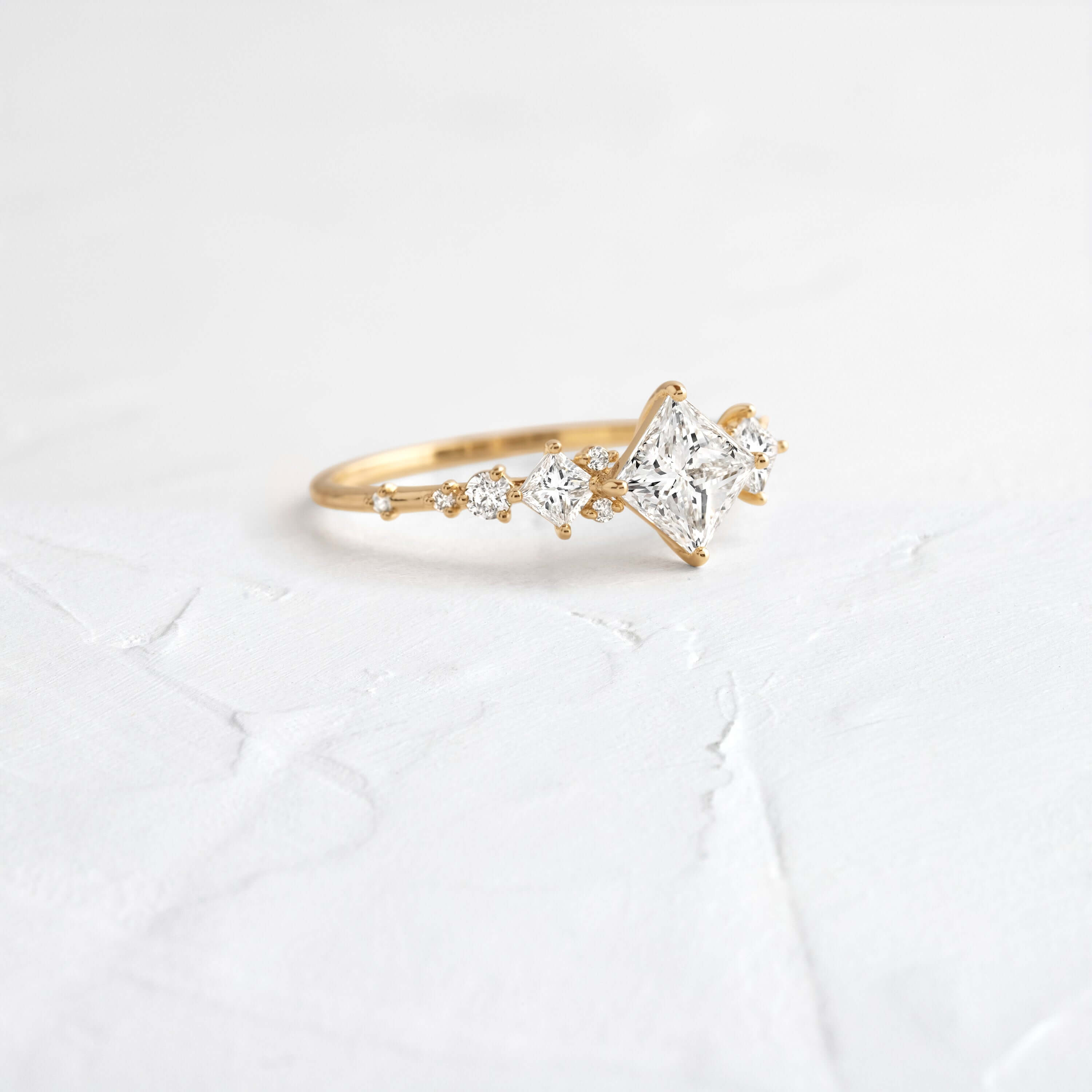 In Step Ring, Princess Cut