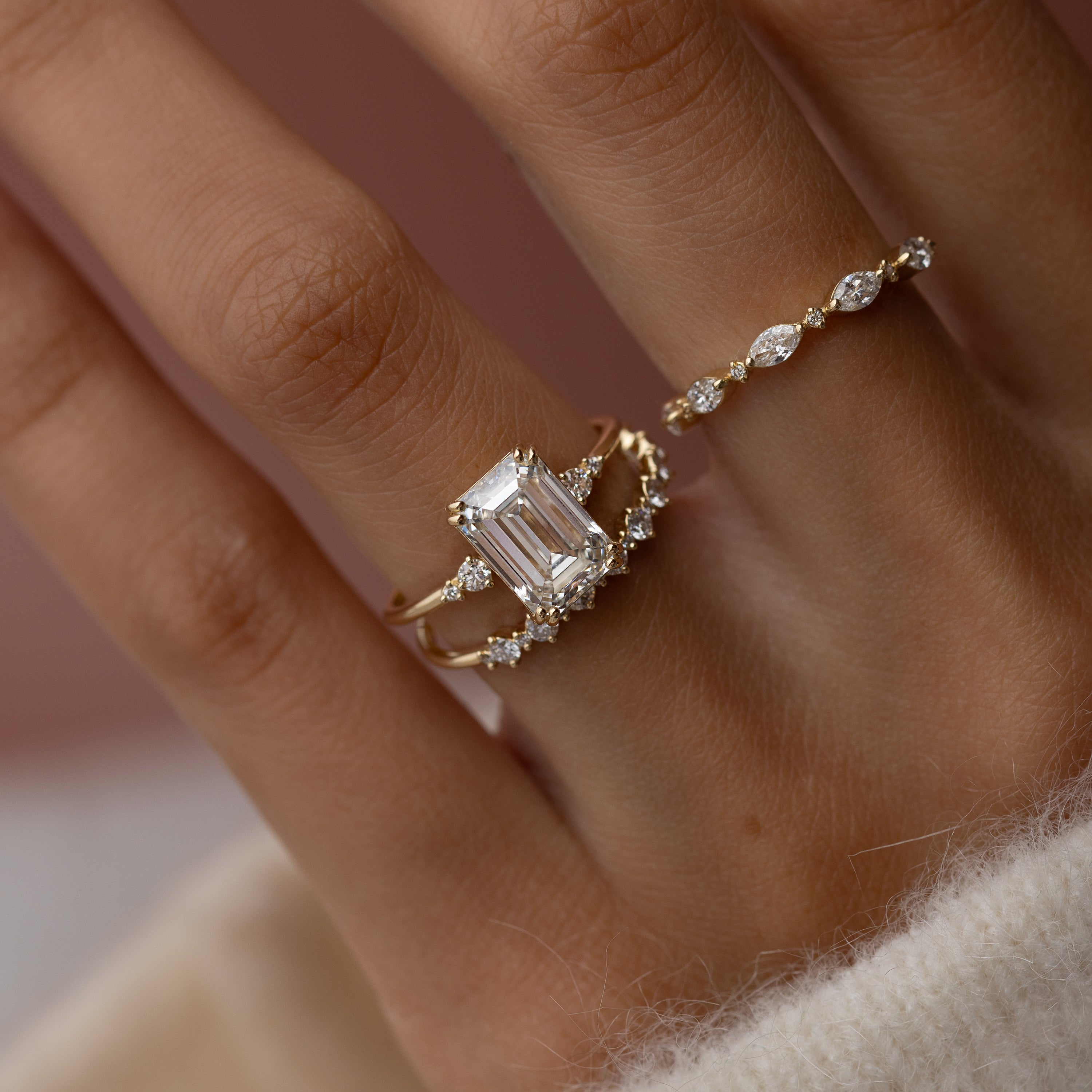 Pictorial Ring, Emerald Cut | Melanie Casey Fine Jewelry