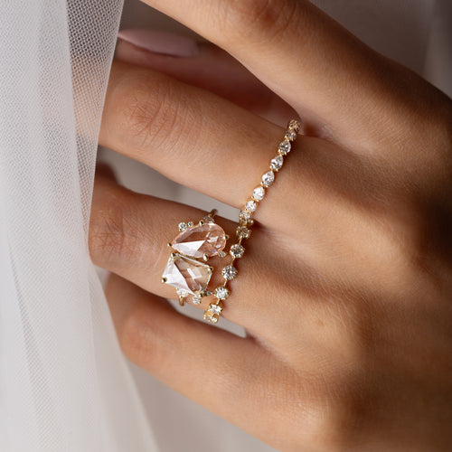 Clarity Ring, Lab-Grown White and Pink Diamonds Melanie