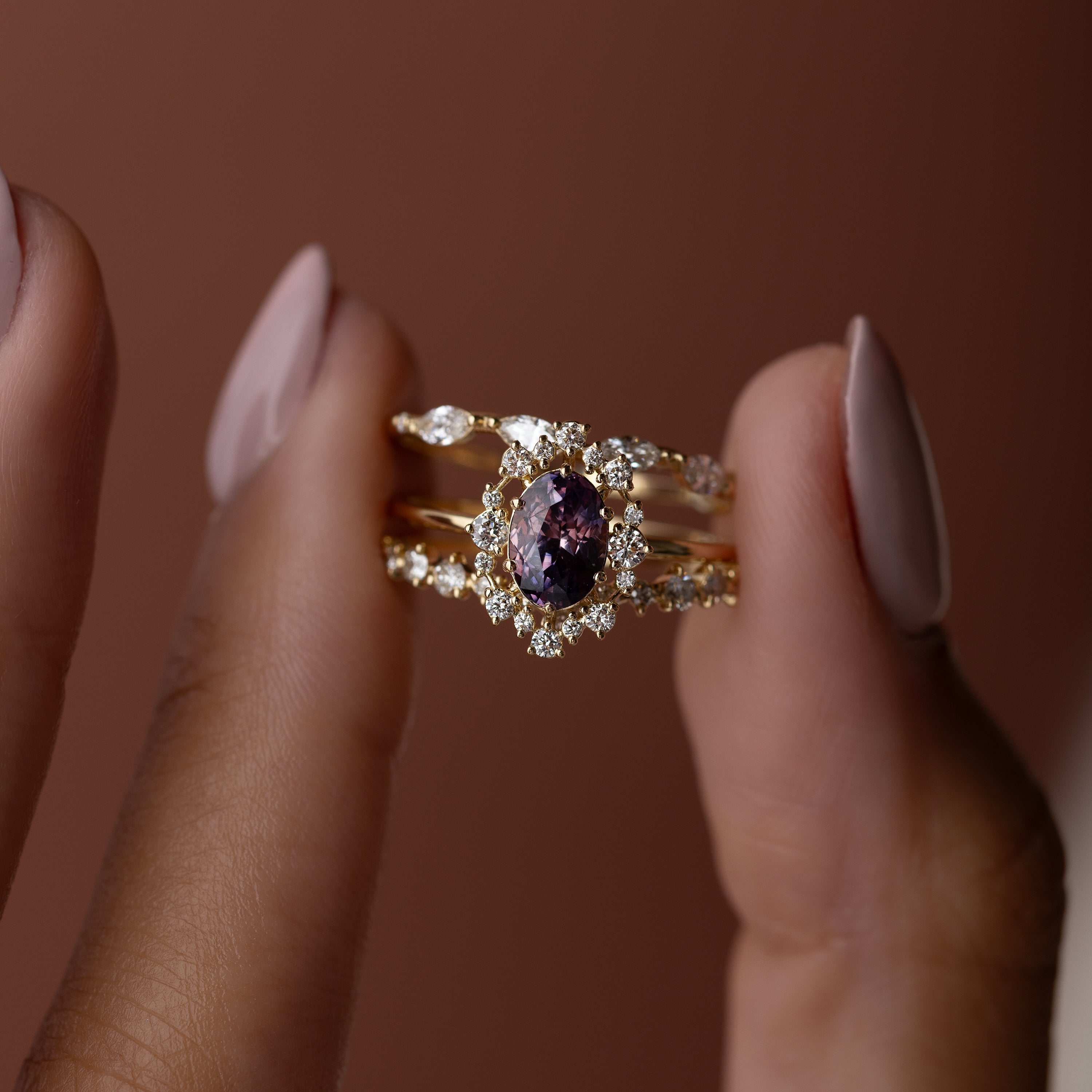 Sconce Ring, 0.9ct. Purplish Pink Sapphire | Melanie Casey Fine
