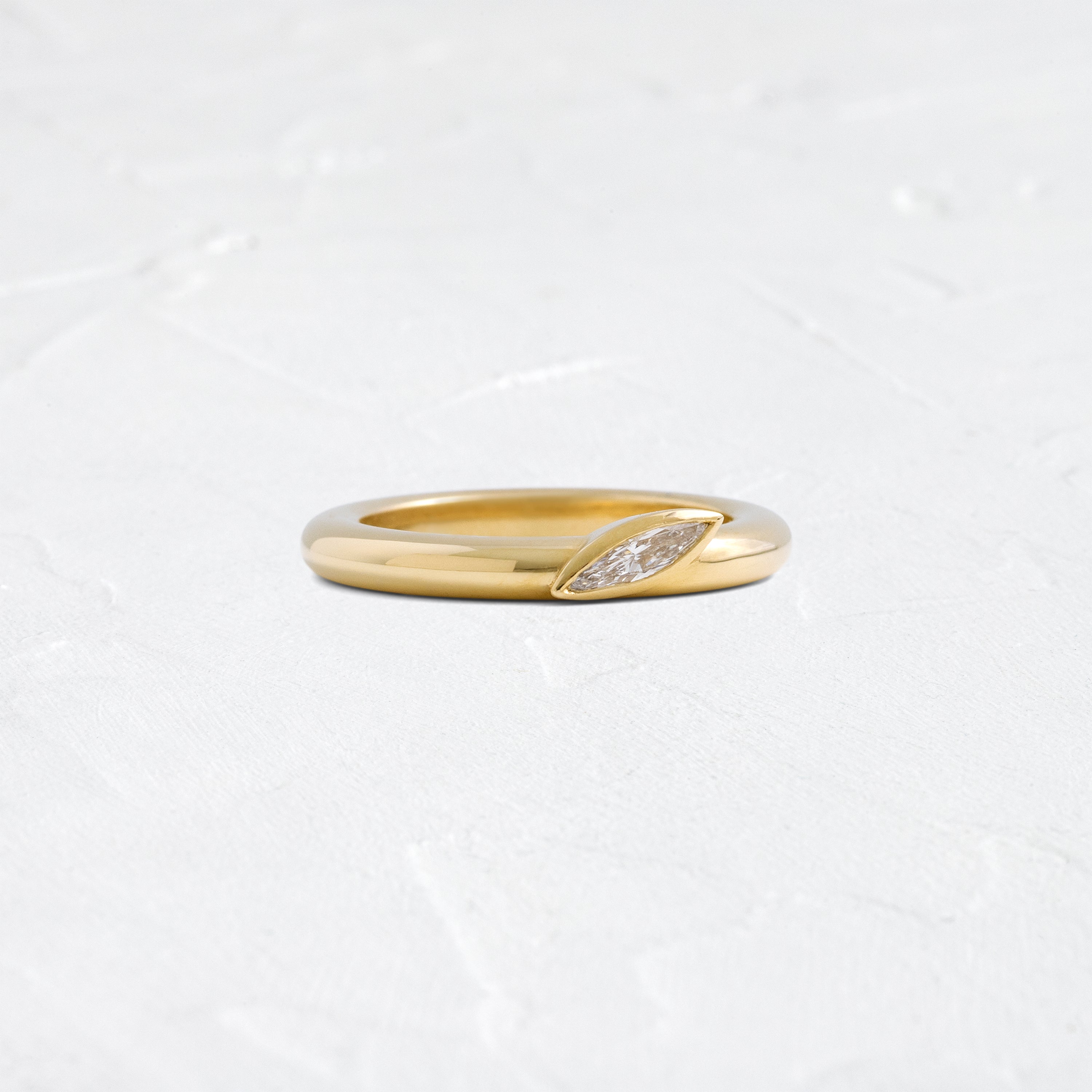 Needle Marquise Stacking Ring | Melanie Casey Jewelry