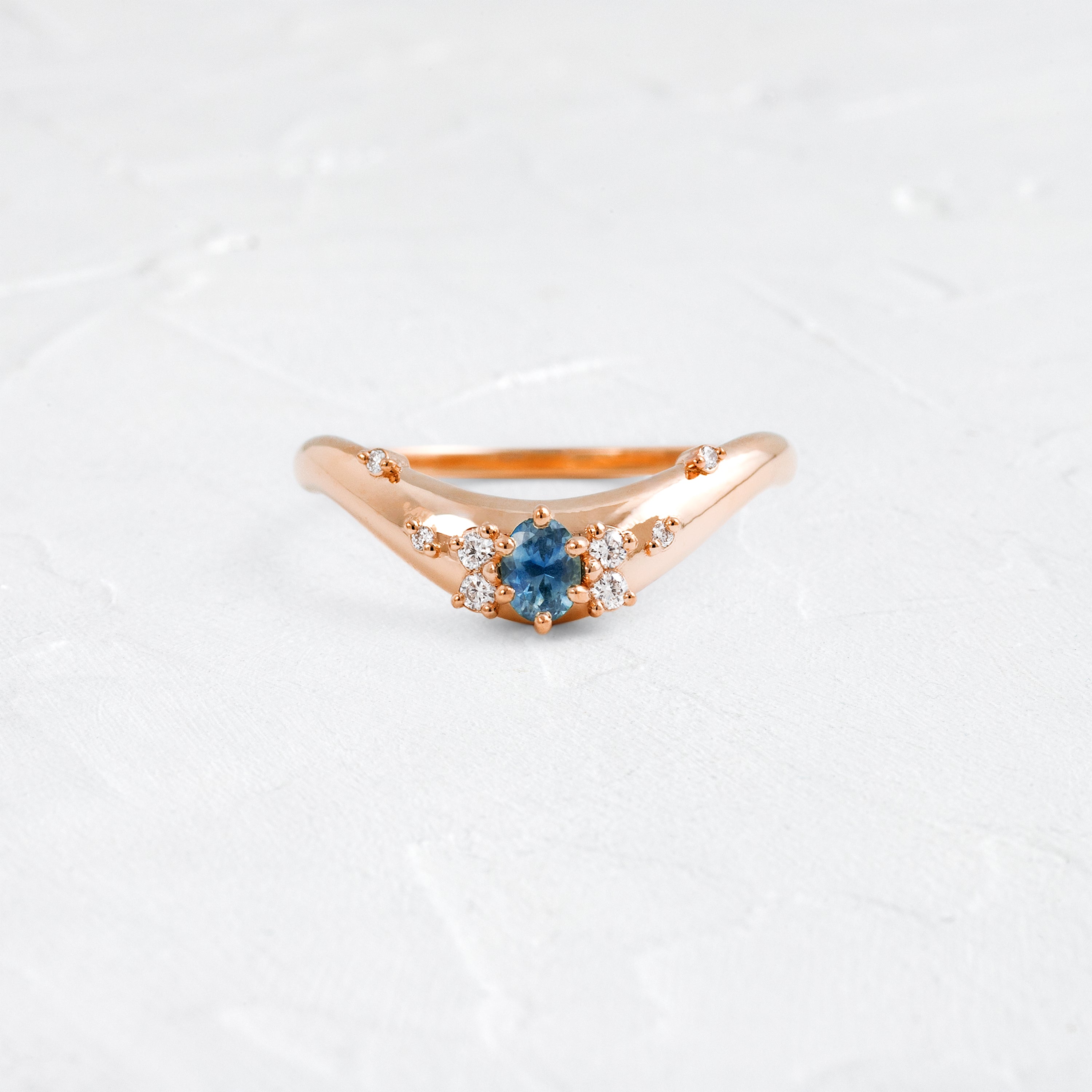 アクセサリー CDL EternityPierce Amplify Cluster Band in Sapphire | Melanie Casey Jewelry