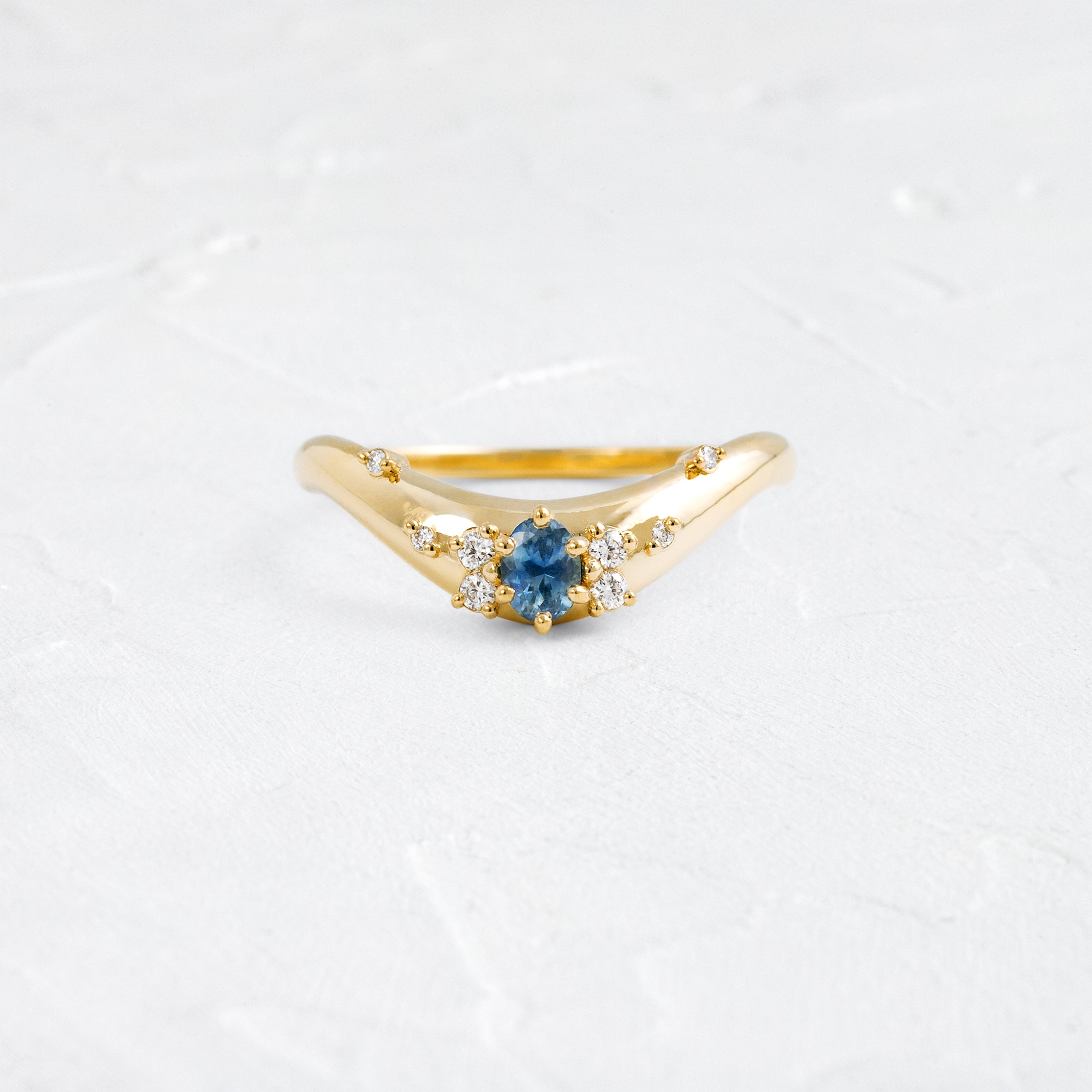 Amplify Cluster Band in Sapphire | Melanie Casey Jewelry