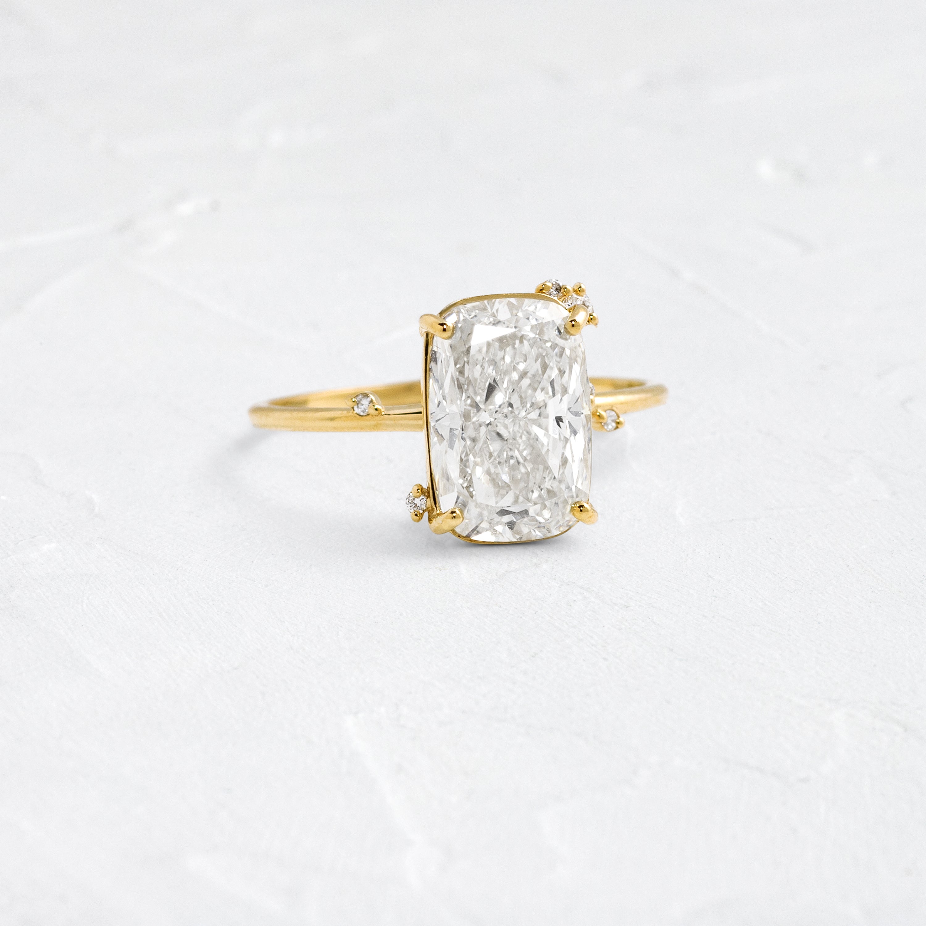 To A Flame Ring, Cushion Cut | Melanie Casey Fine Jewelry