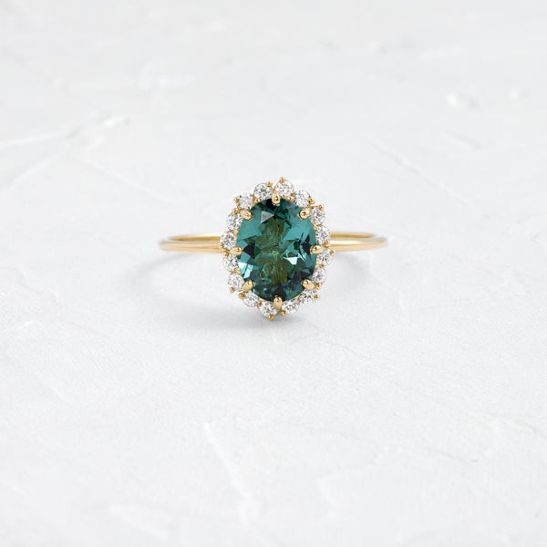 Sapling Ring, 1.26ct. Deep Teal Tourmaline | Melanie Casey Jewelry