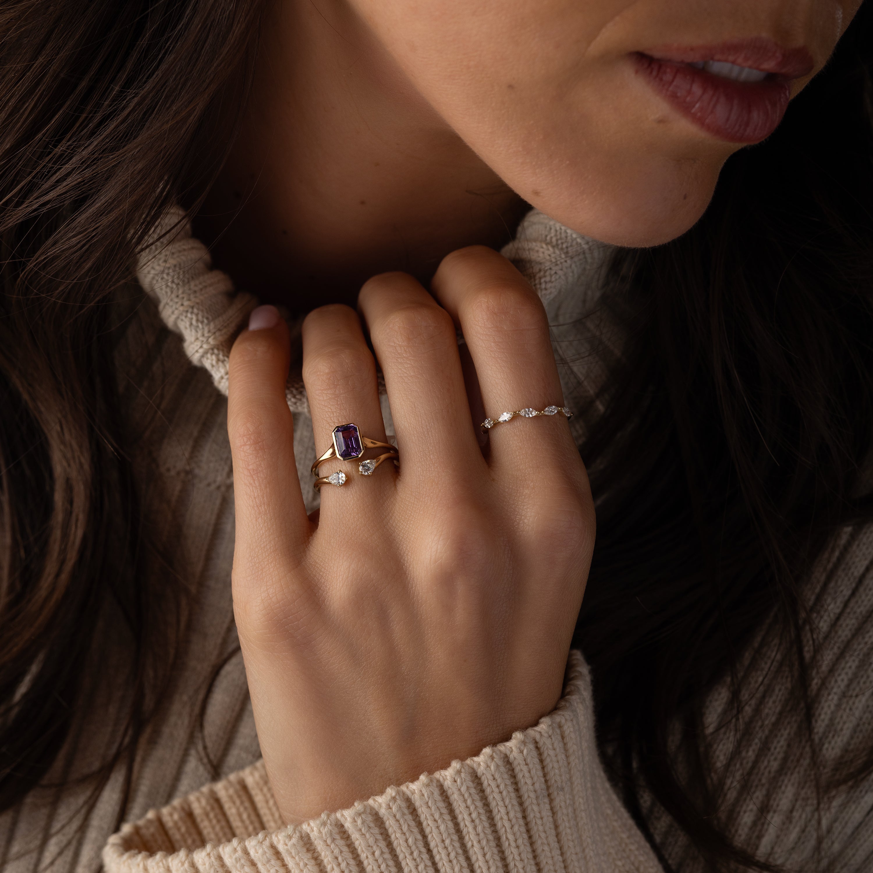 Avenue Ring, 1.51ct. Purple Sapphire | Melanie Casey Jewelry