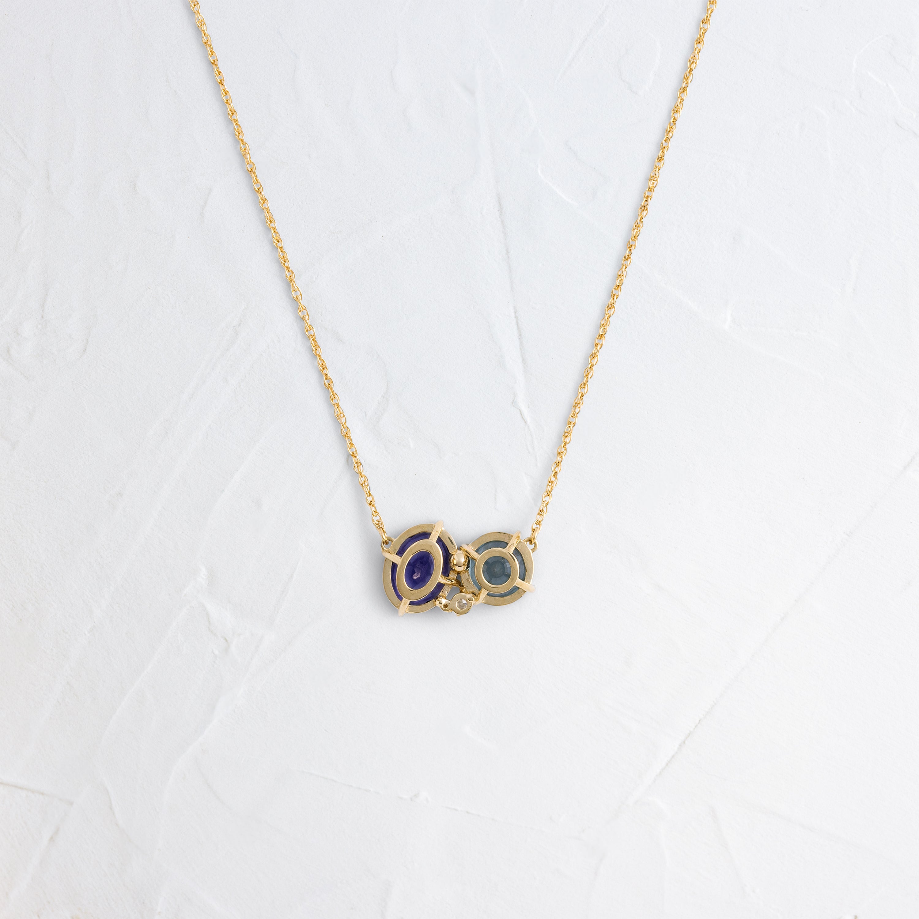 Duo Necklace, Spinel and Iolite | Melanie Casey Fine Jewelry