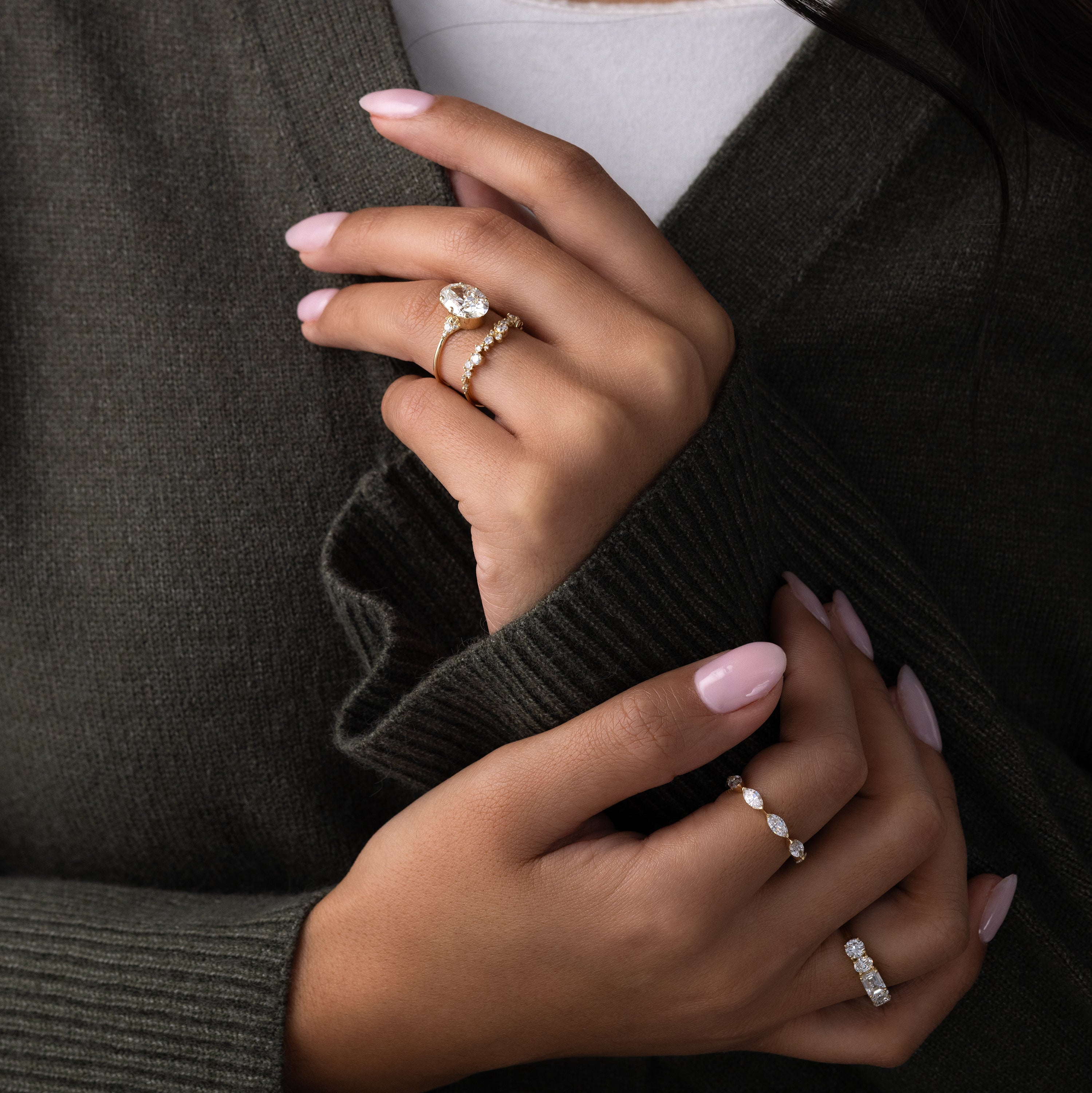 Oval Lady's Slipper Ring | Engagement Ring from Melanie Casey
