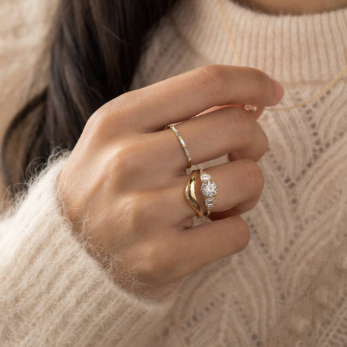 Archways Ring, Round Cut Melanie Casey1