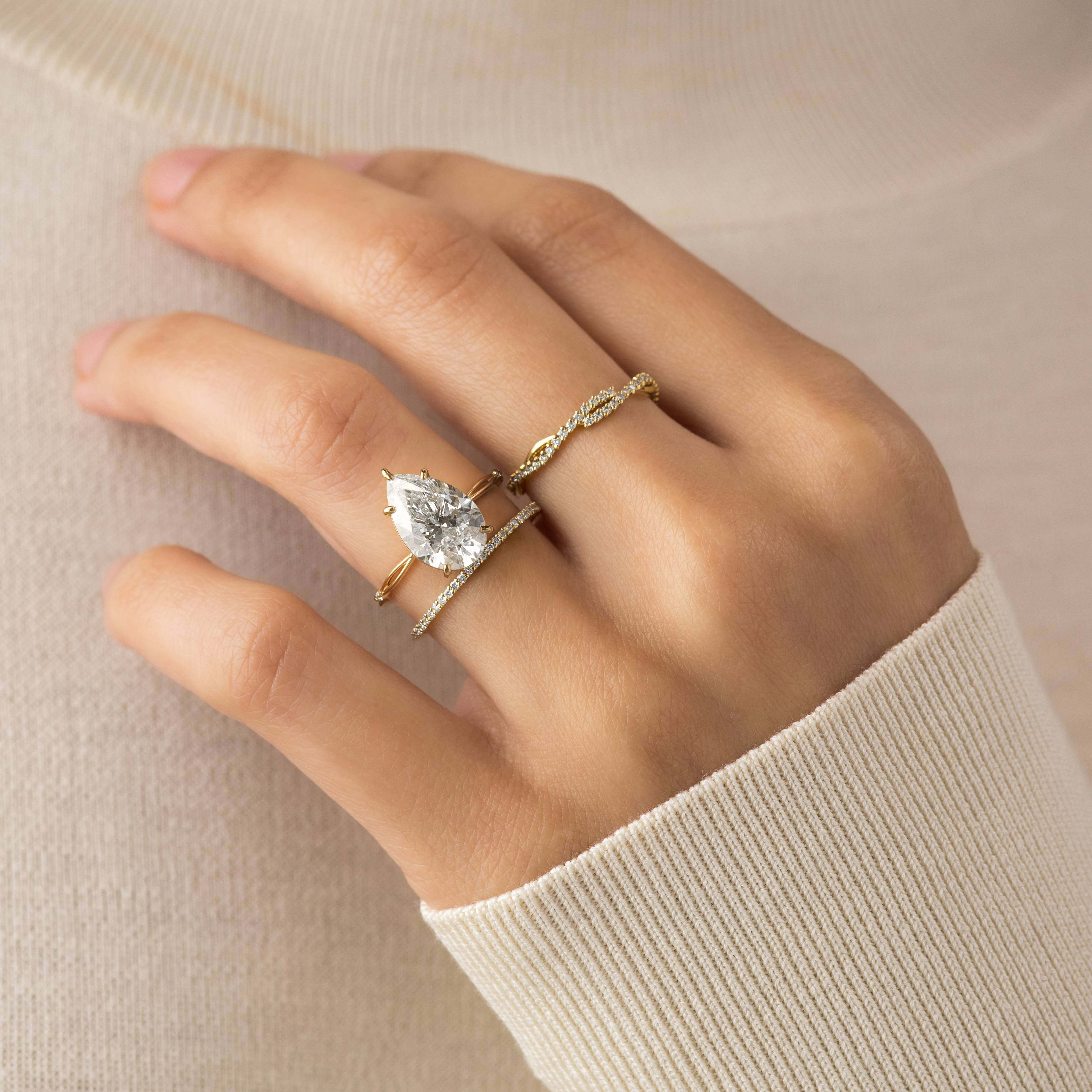 Hillside Ring, Pear Cut - Melanie Casey