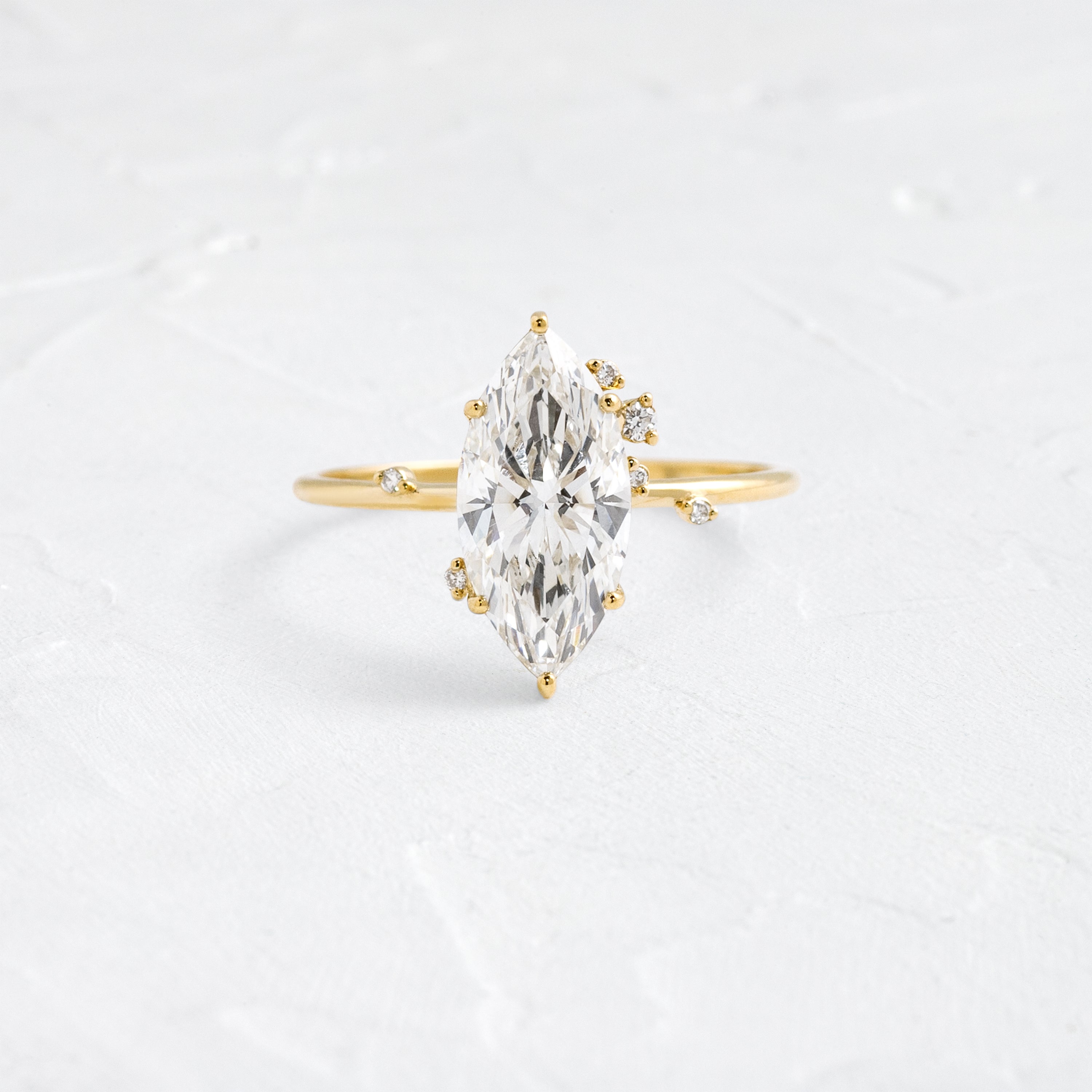 To A Flame Ring, 2.05ct. Lab-Grown Marquise Cut | Melanie Casey
