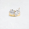 On the Brink Ring, Lab-Grown Round and Marquise Cuts (14k Yellow Gold)