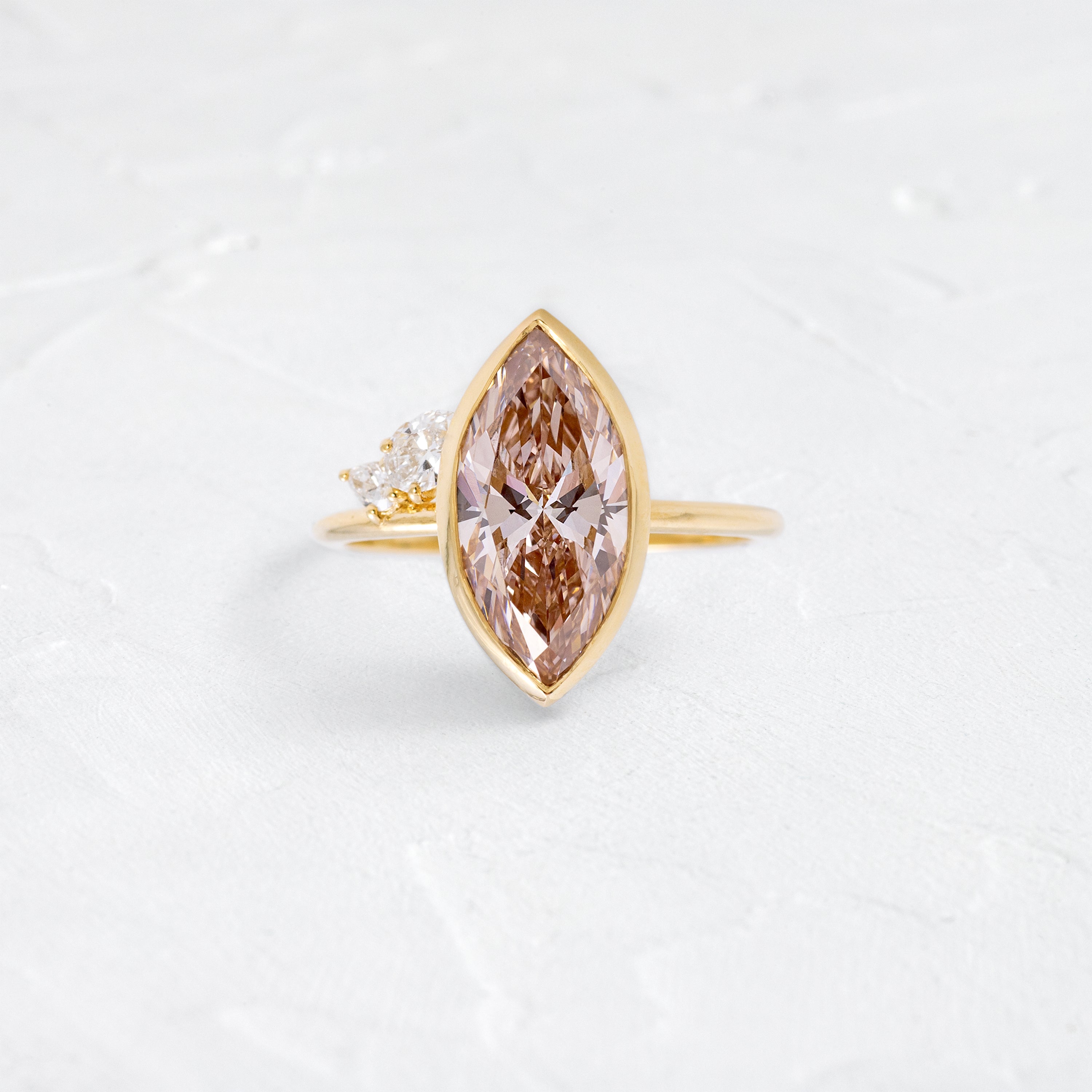 Epilogue Ring, 3.52 Pink Lab-Grown Diamond | Melanie Casey Fine