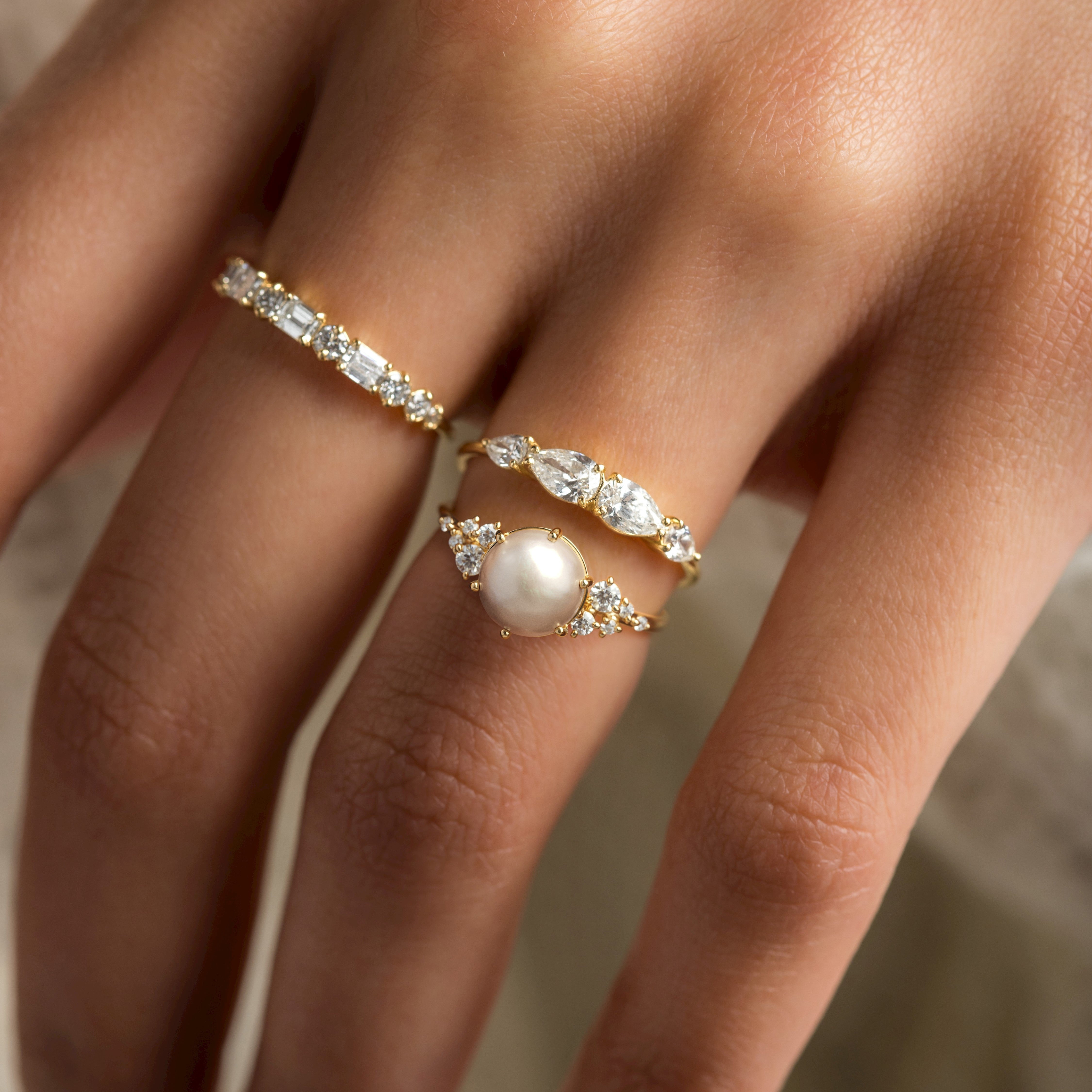 Snowdrift Ring, Akoya Pearl | Melanie Casey Fine Jewelry