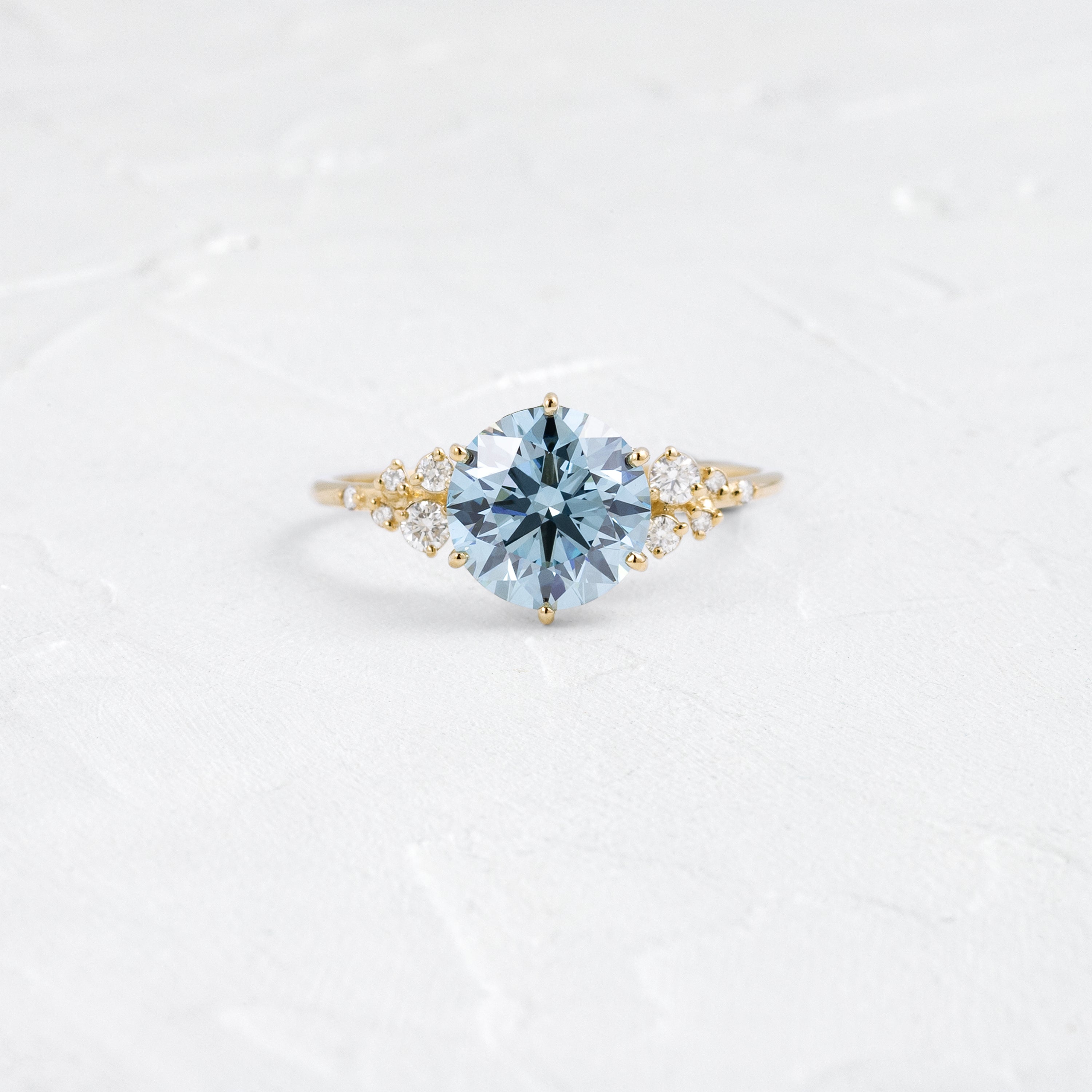 Snowdrift Ring, 2ct. Lab-Grown Blue Diamond | Melanie Casey Fine