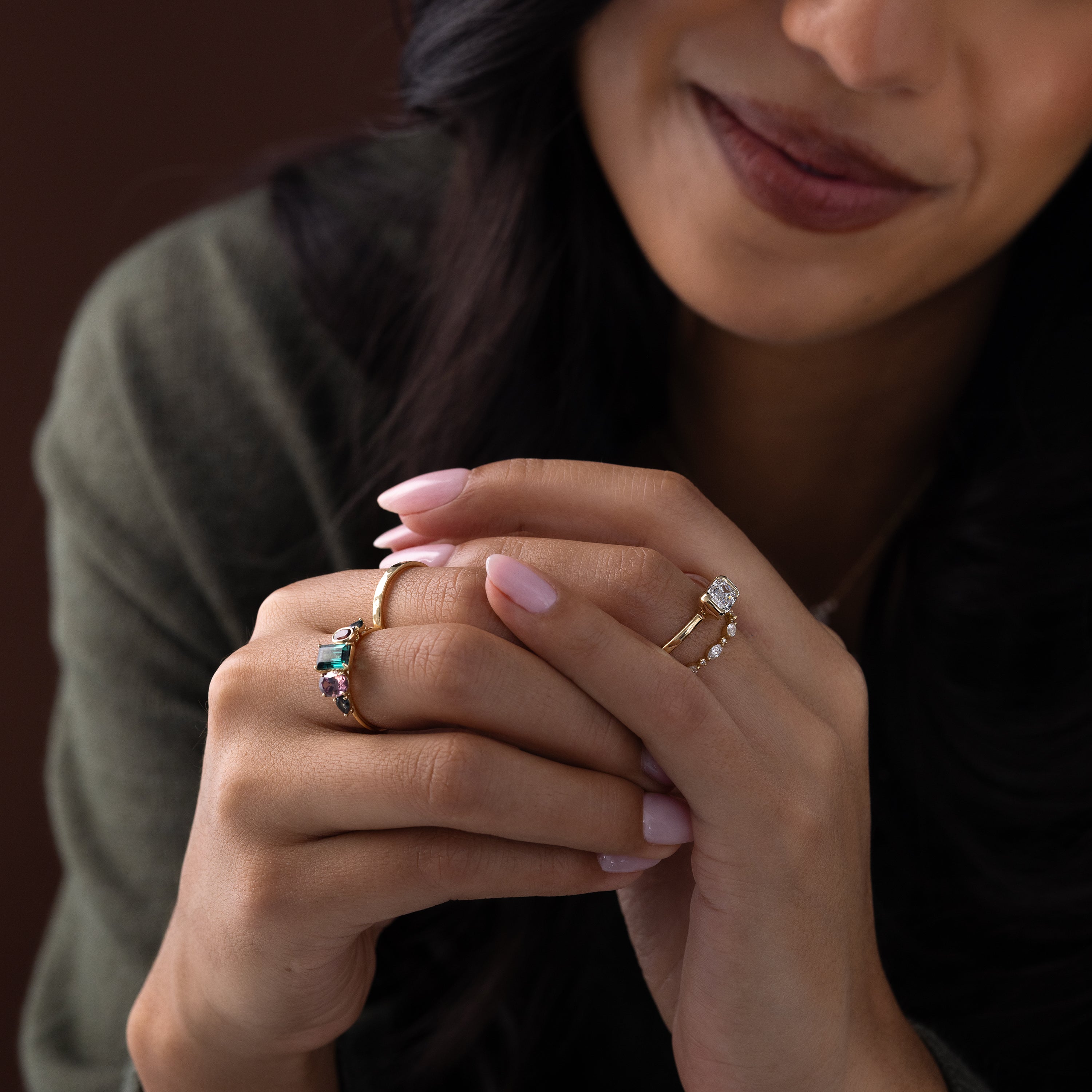 Stanza Ring, 1.51ct. Lab-Grown Crisscut | Melanie Casey Jewelry