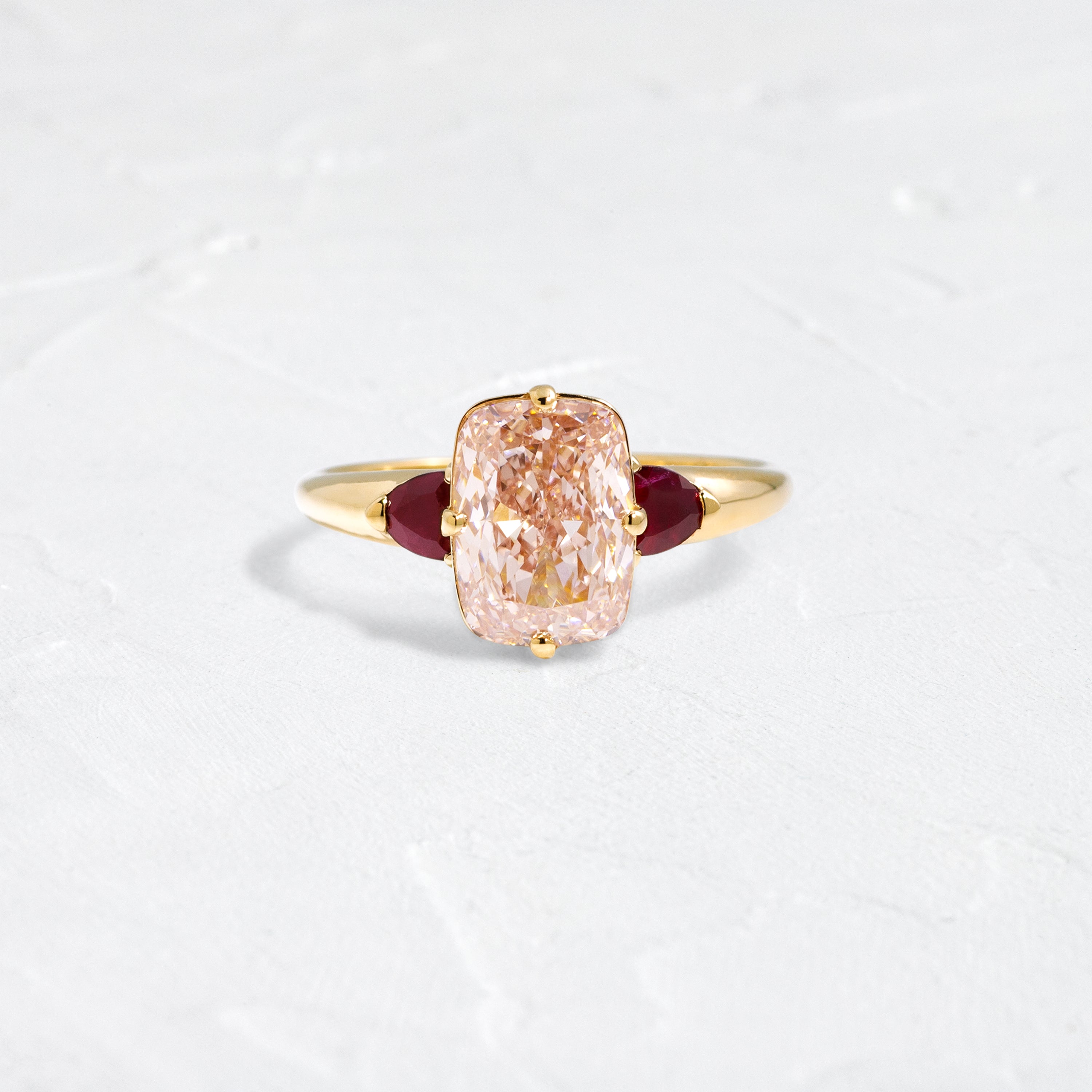 Rosette Ring, 3.02ct. Lab-Grown Pink Diamond | Melanie Casey Jewelry