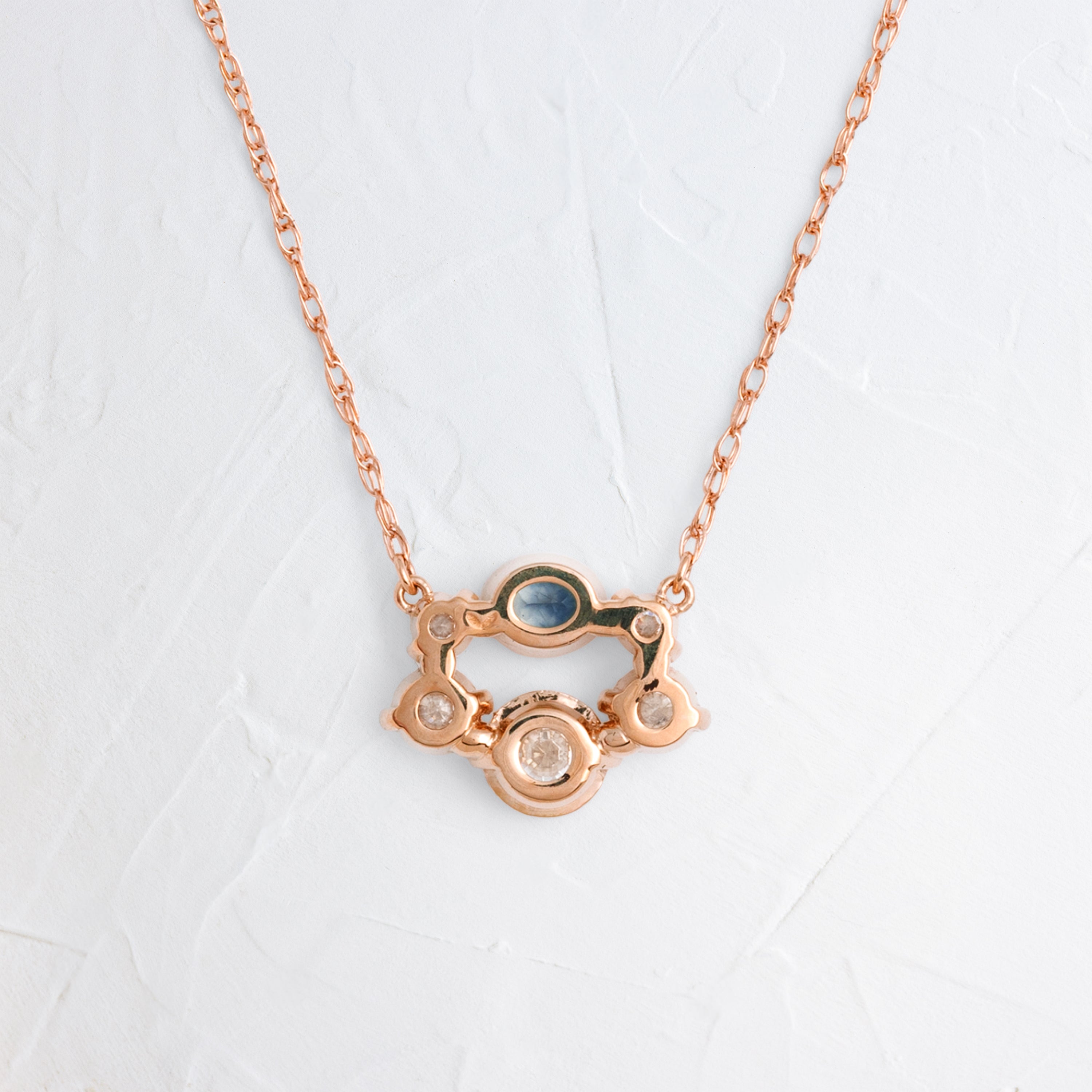 Hemline Necklace, Blue Montana Sapphire | Melanie Casey