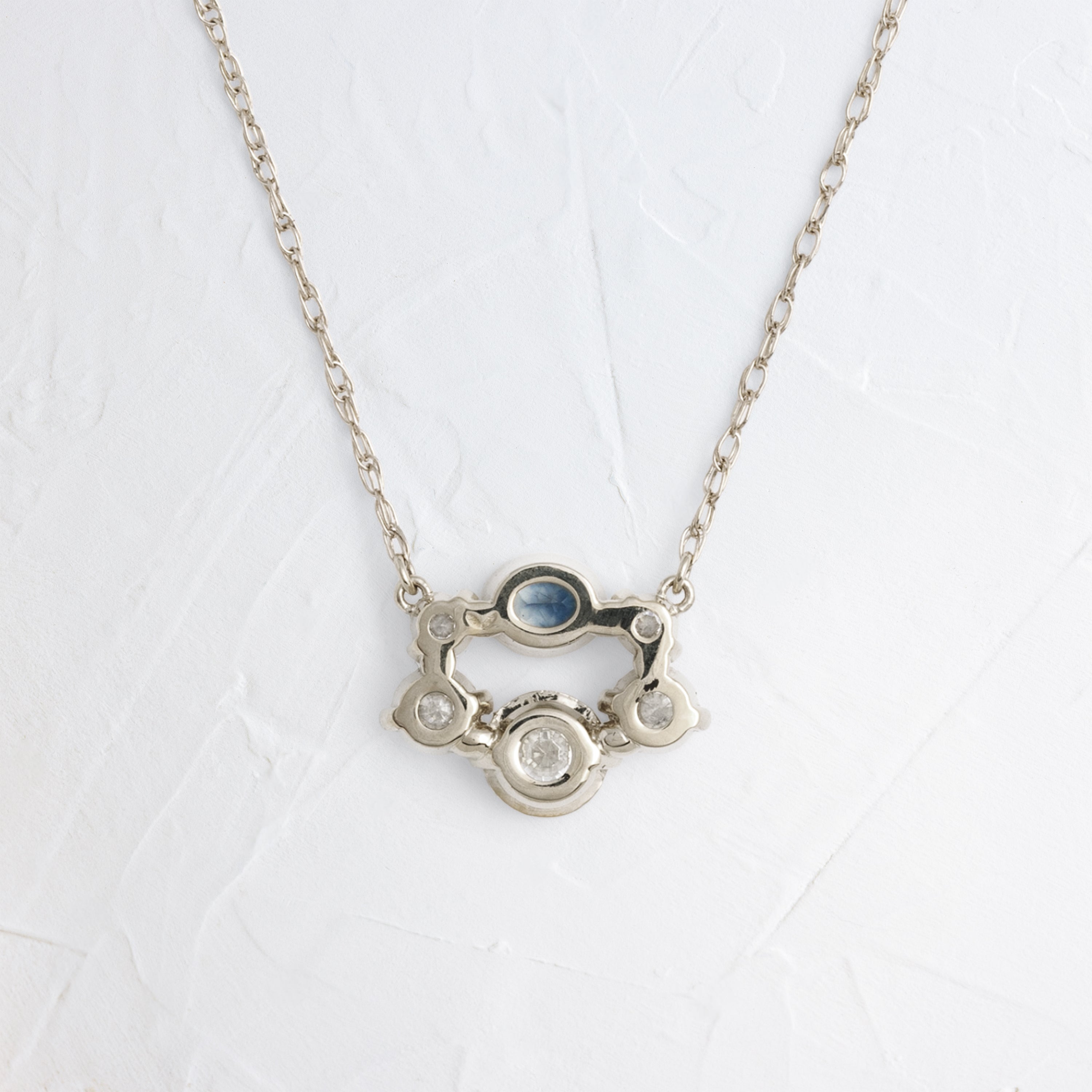 Hemline Necklace, Blue Montana Sapphire | Melanie Casey