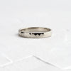 Hammered Band, 3mm, Size 3.5 - In Stock (14k White Gold - 3mm - Size 3.5)