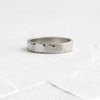 Hammered Band, 4mm, Size 8 - In Stock (Platinum - 4mm - Size 8)