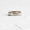 Hammered Band, 4mm, Size 3.5 - In Stock (14k White Gold - 4mm - Size 3.5)