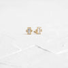 Bookend Studs (14k Yellow Gold)