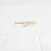 Overlap Heart Ring, Sized to Order (Diamond (SI Lab-Grown), 14k Yellow Gold)