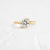 To A Flame Ring, 1ct. Round Cut (14k Yellow Gold)