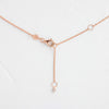 Morse Code Necklace (LOVE, 14k Rose Gold)