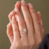 Asscher Cut Diamond Band (14k Yellow Gold)