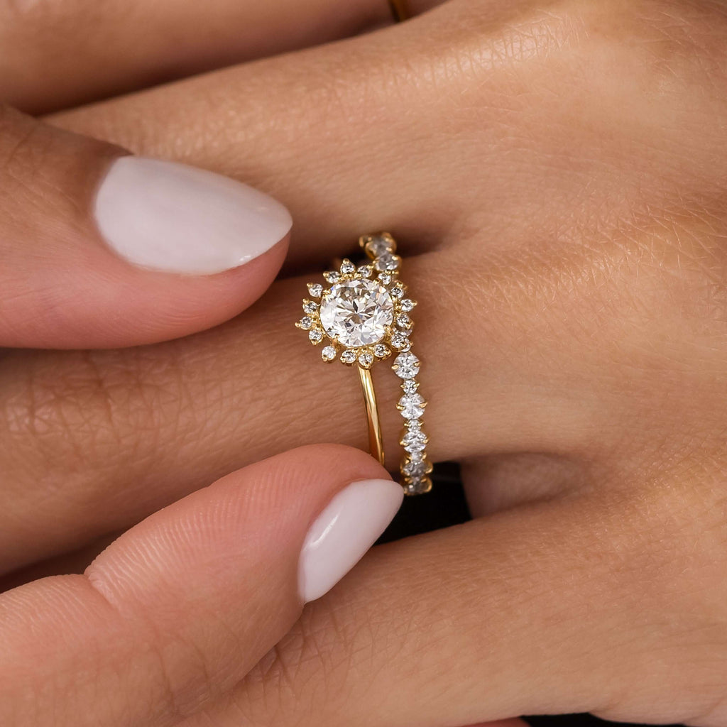 Harbor Ring, Round Cut Natural Champagne Diamond Melanie - Main Image