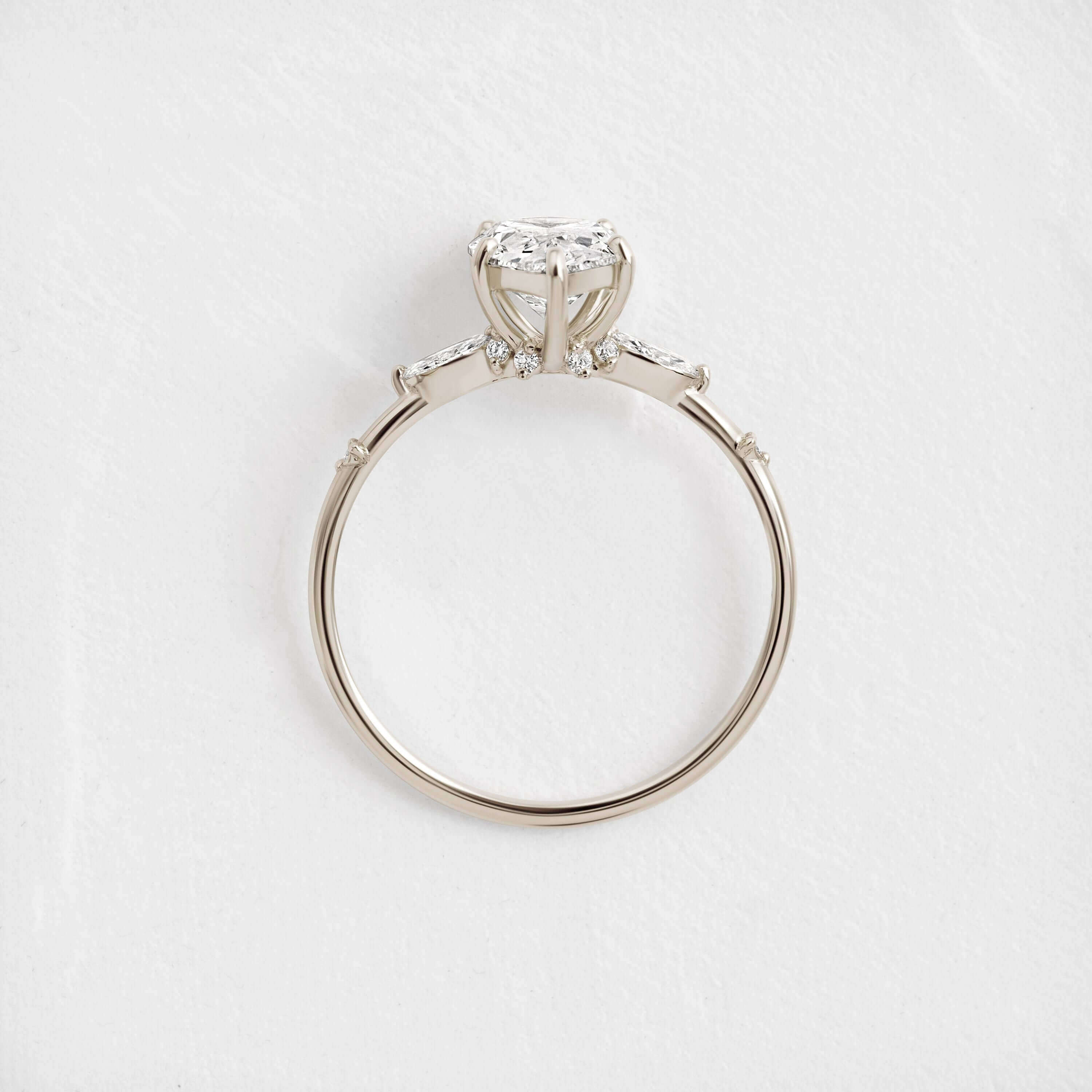 Windlass Ring, Pear Cut Diamond Melanie Casey Fine Jewelry