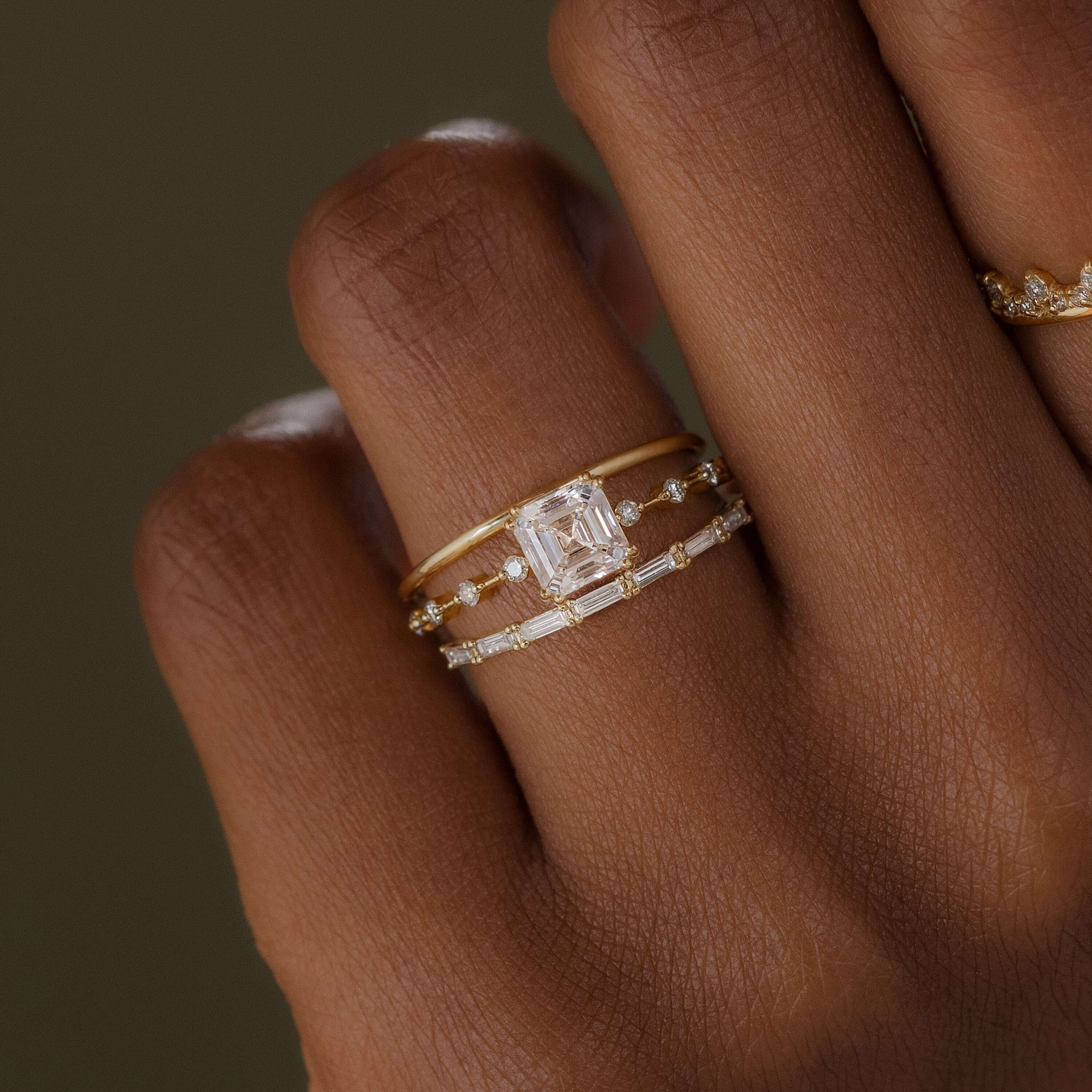 Distance Ring, Asscher Cut - Melanie Casey Fine Jewelry