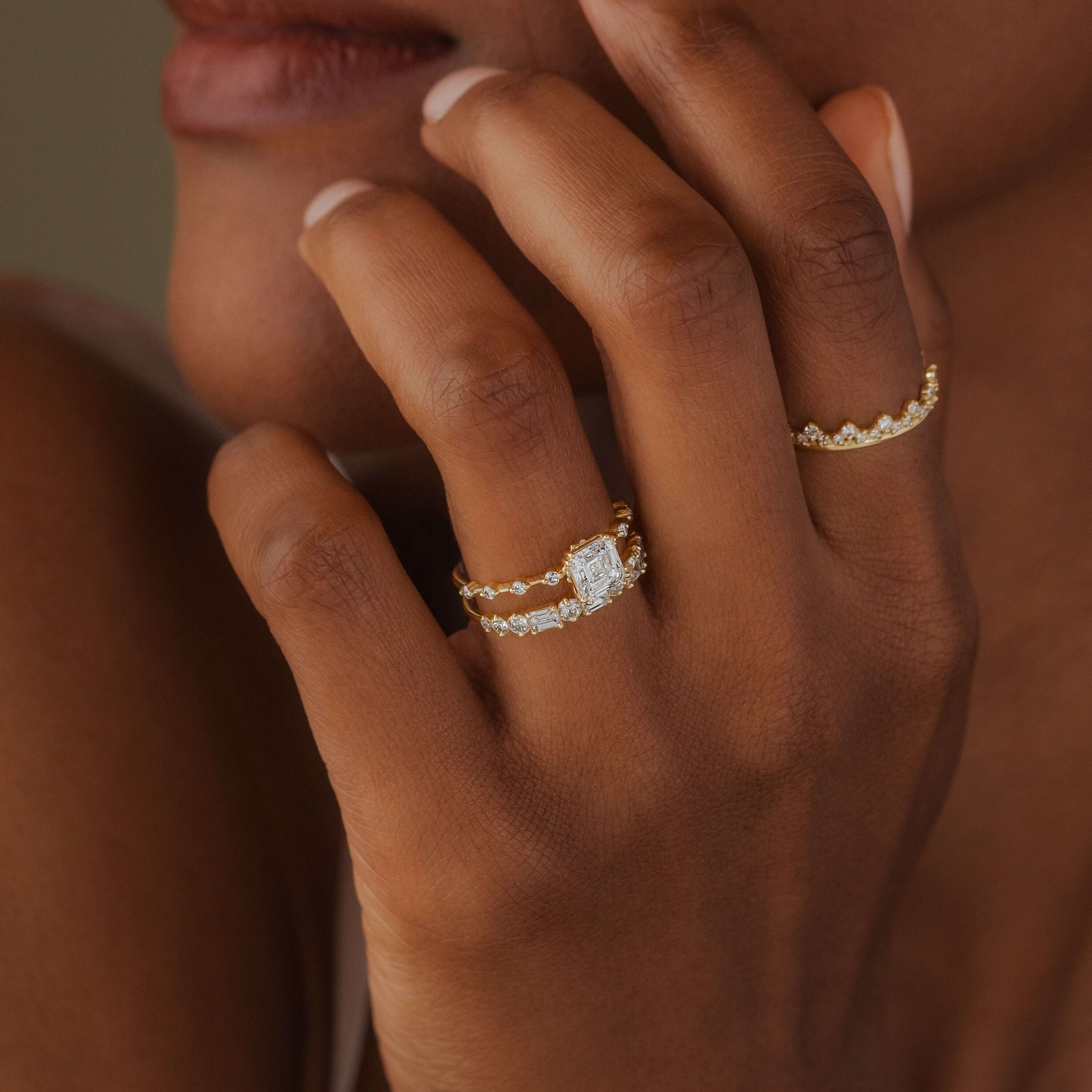 Distance Ring, Asscher Cut - Melanie Casey Fine Jewelry