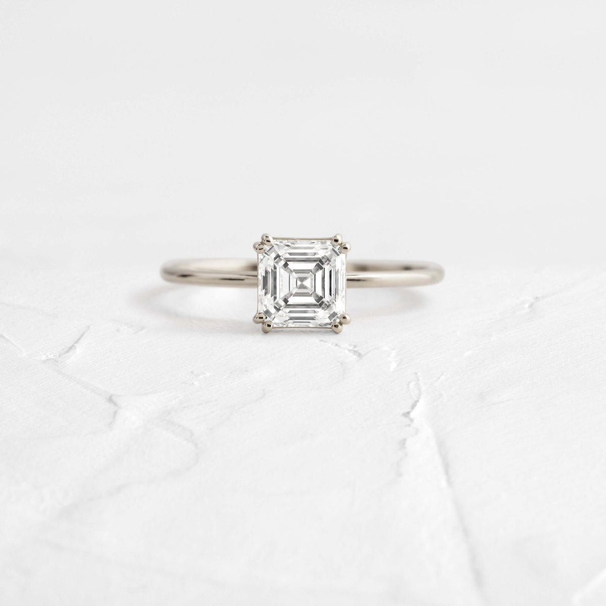 Filament Ring, Asscher Cut - Melanie Casey