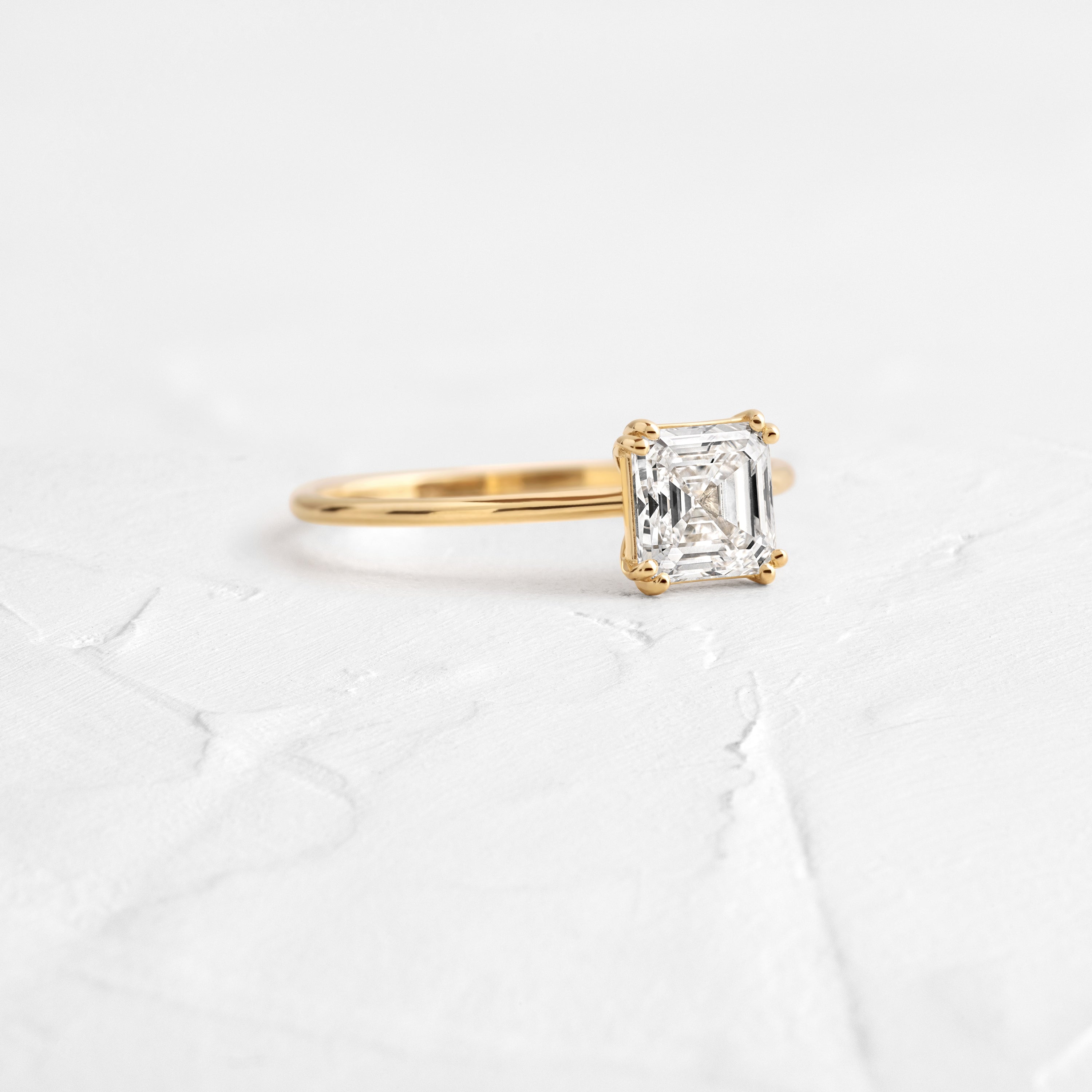 Filament Ring, 1.06ct. Lab-Grown Asscher Cut | Melanie Casey Jewelry