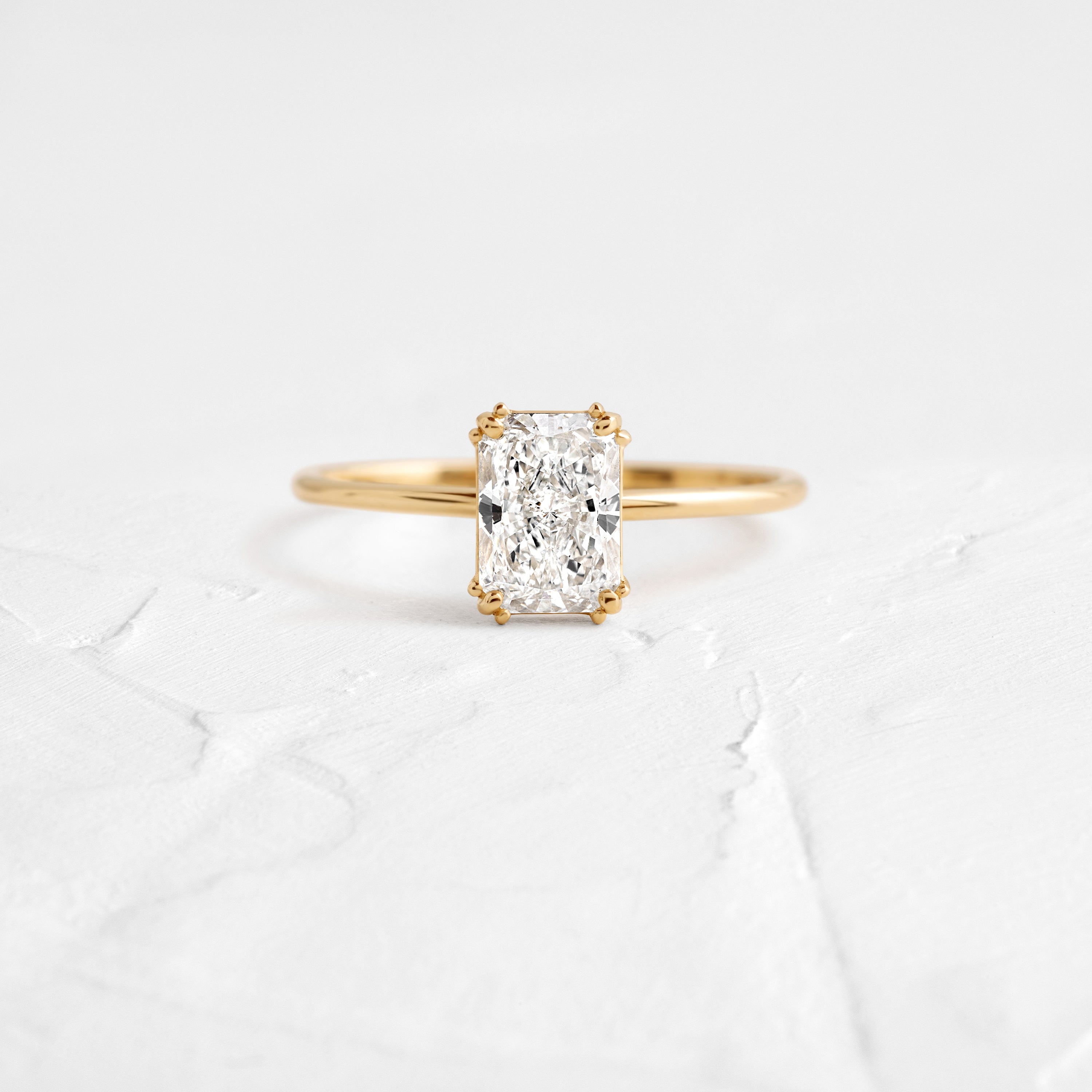 Threaded Ring, Radiant Cut | Melanie Casey Fine Jewelry