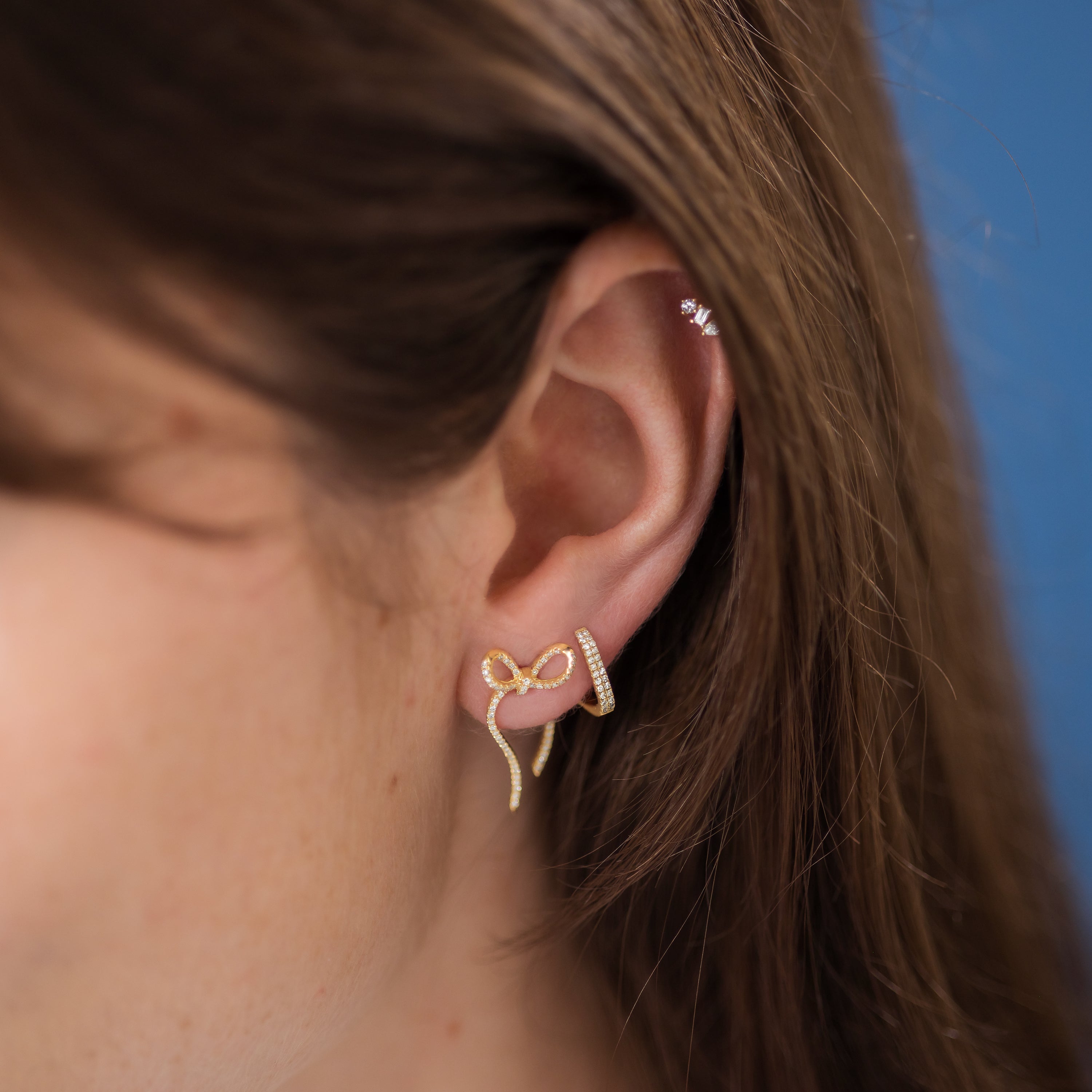 Kendra Scott Sasha Bow Earrings Gold Tone | eBay