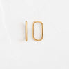 Paperclip Hoops - In Stock (14k Yellow Gold)