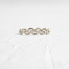 Mariner Chain Ring with Diamonds - In Stock (14k White Gold)