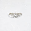 Blossom Ring, 0.8ct. Round Cut (14k White Gold)