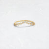 Curved Tinsel Band (Large, 14k Yellow Gold)