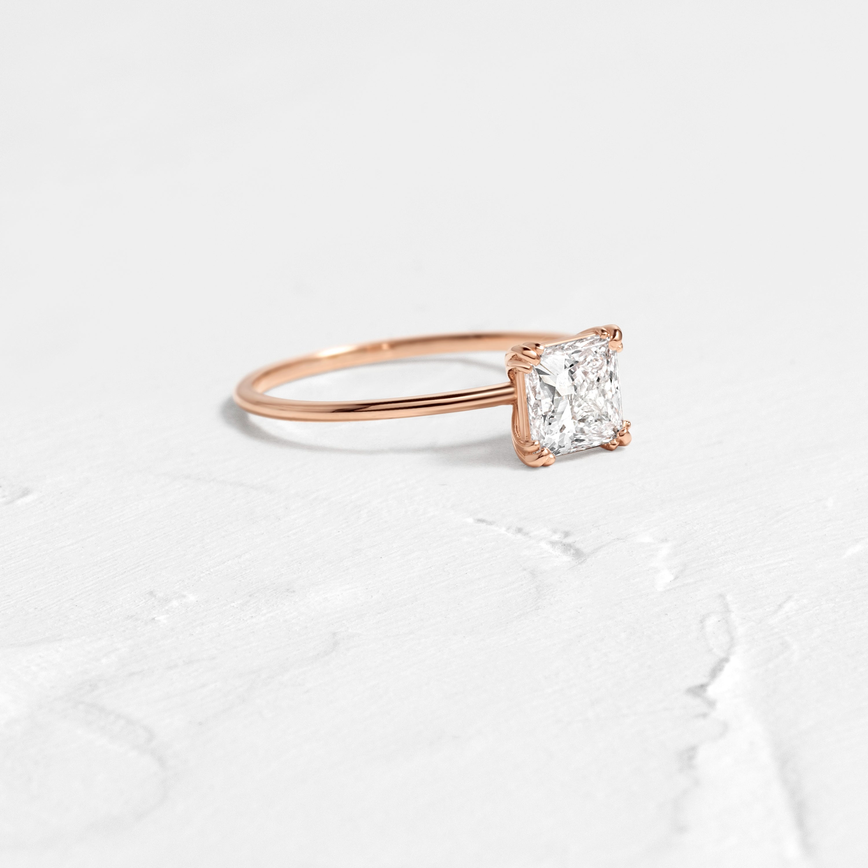 princess cut dress rings Platinum Classic Princess Cut Diamond Engagement Ring