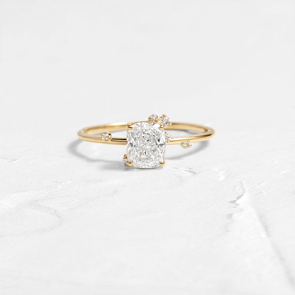 To A Flame Ring, Cushion Cut | Melanie Casey Fine Jewelry