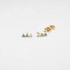 Three-Step Earrings (14k Yellow Gold)