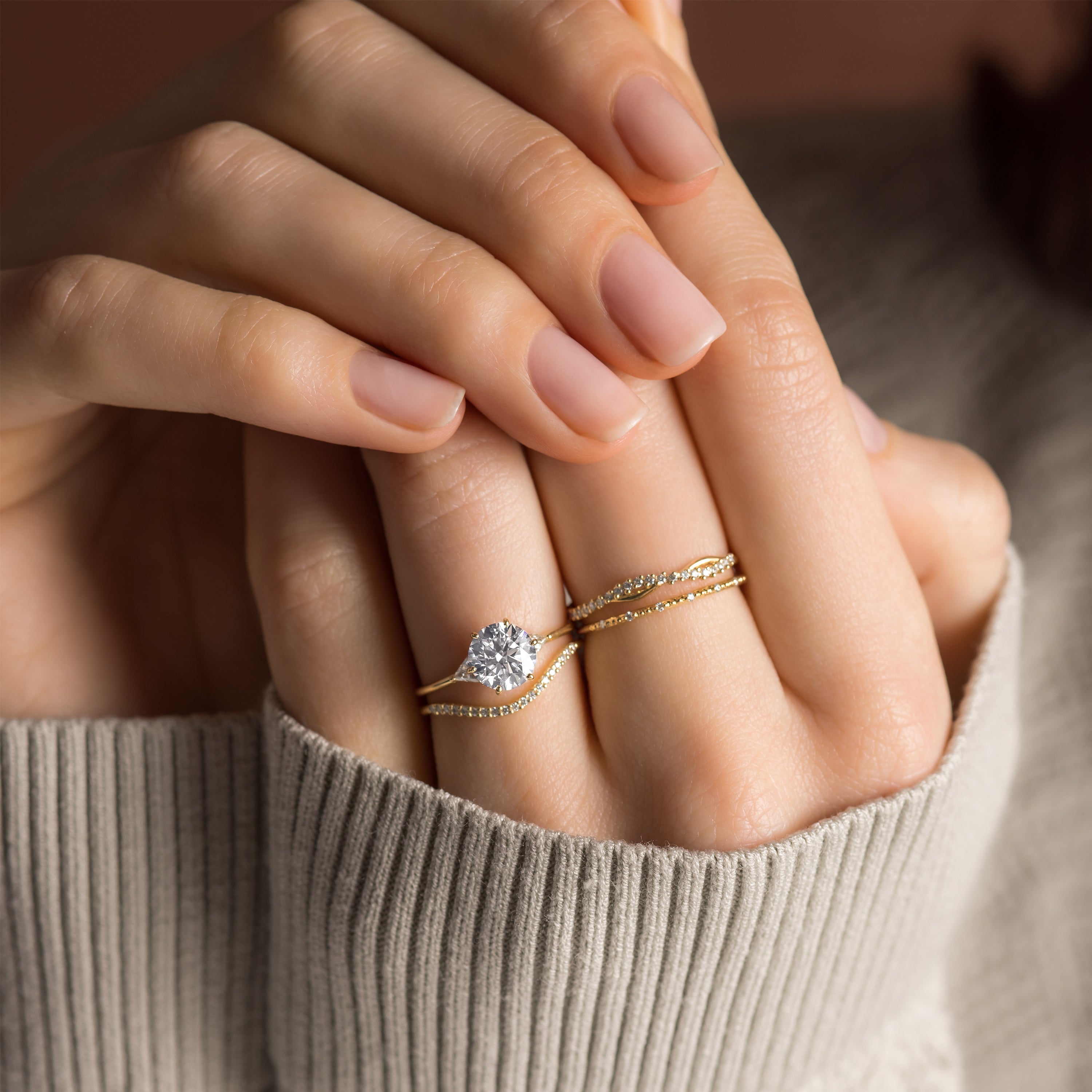 Arrow Ring, Natural Round Cut Melanie Casey Fine Jewelry