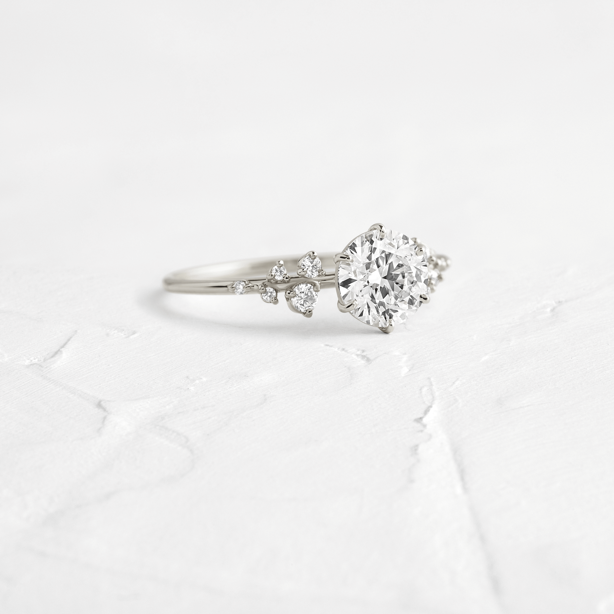 Snowdrift Ring 1.16ct. Round Cut Melanie Casey Fine Jewelry