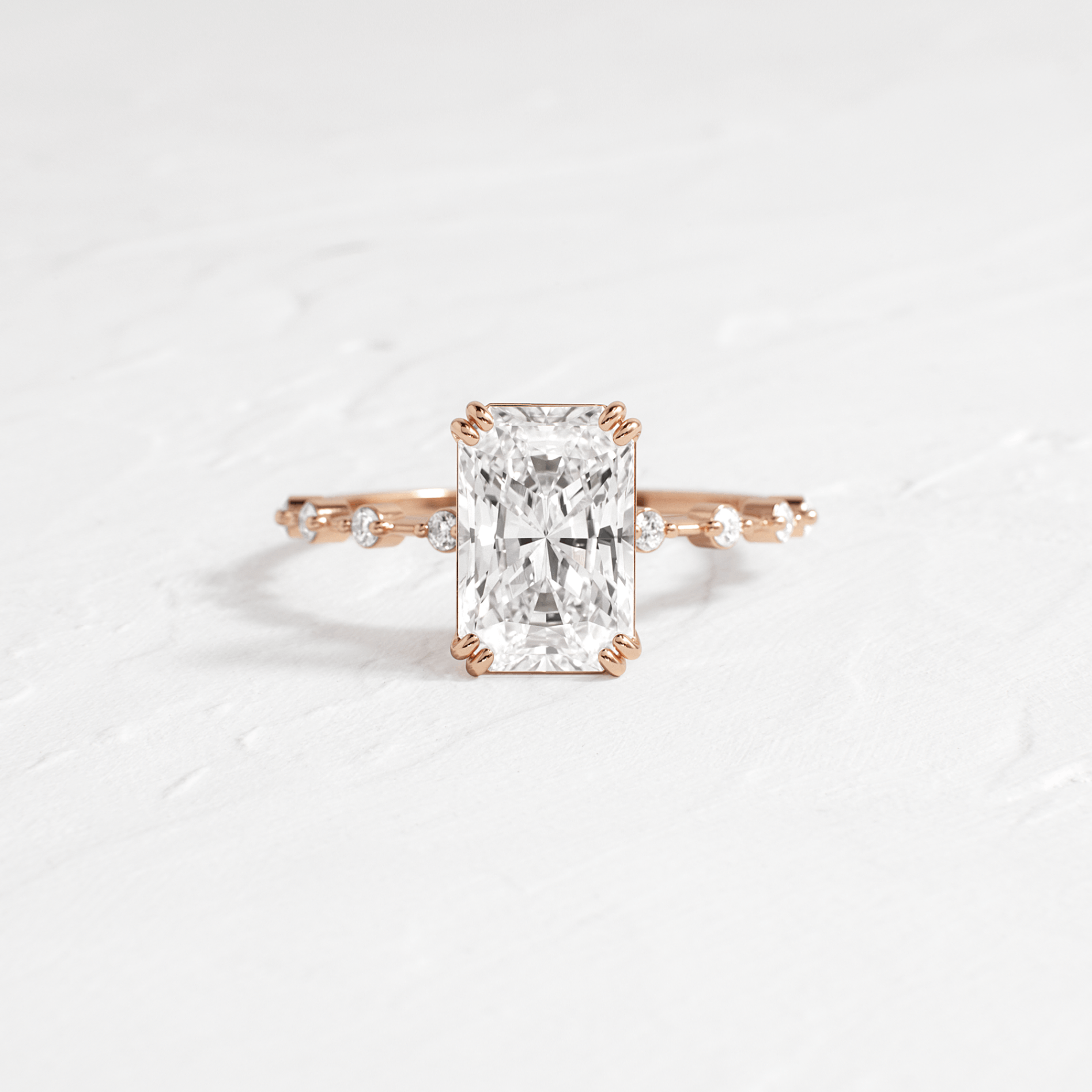 Distance Ring, Radiant Cut – Melanie Casey